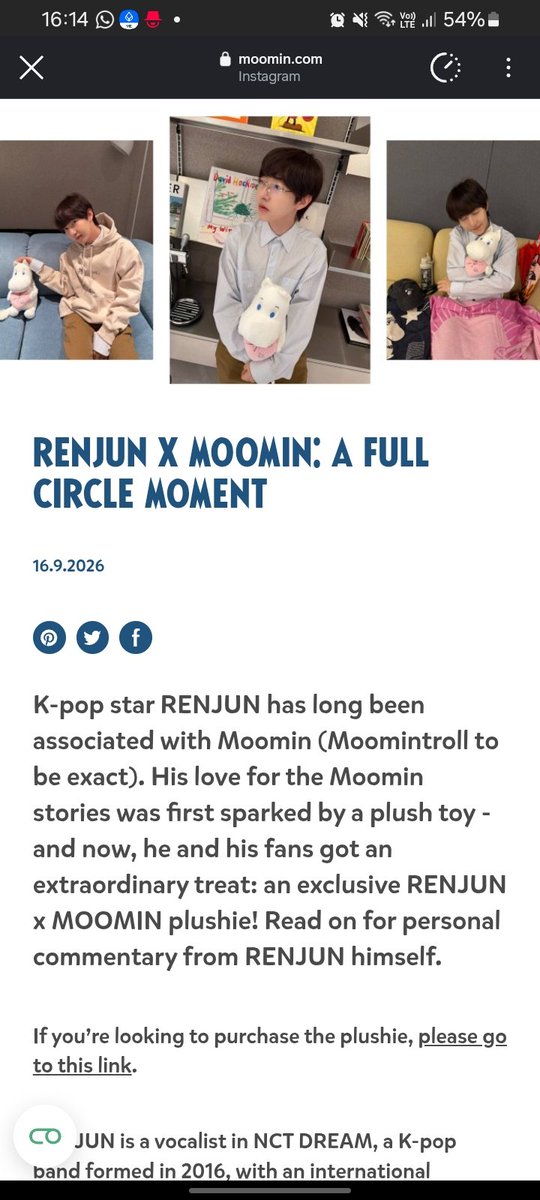 MMblue23's tweet photo. TERHARU, SEKARANG NAMA RENJUN ADA DI WEBSITE MOOMIN 😭😭😭😭😭 https://t.co/IVT6MZ93nC