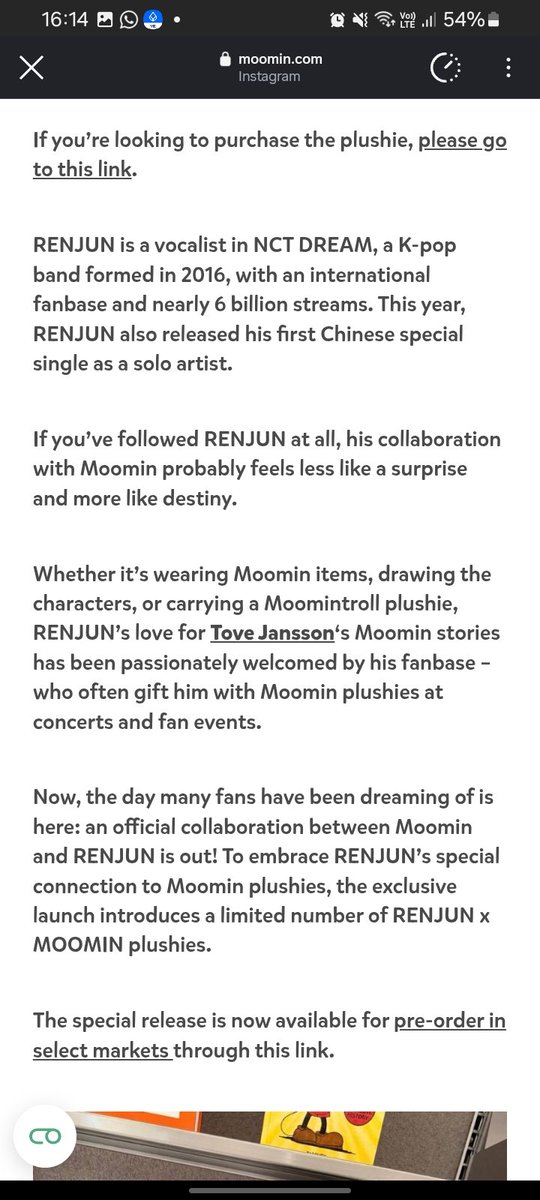 MMblue23's tweet photo. TERHARU, SEKARANG NAMA RENJUN ADA DI WEBSITE MOOMIN 😭😭😭😭😭 https://t.co/IVT6MZ93nC
