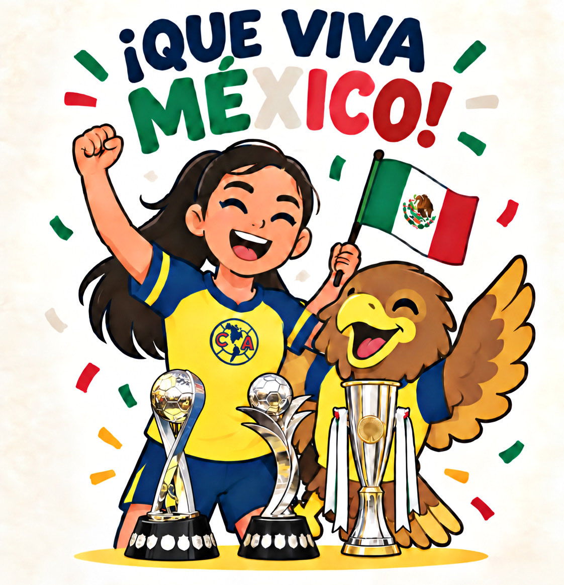 SrtaAguila's tweet photo. ¡Que viva México, que vivan nuestras jugadoras chingonas, que viva el histórico triplete y que viva el primer y único equipo femenil mexicano en conquistar la Concacaf W Champions Cup! 🇲🇽💙💛🦅🏆🏆🏆

¡Que viva el glorioso @AmericaFemenil! 🔥 https://t.co/4P2x0uUKUy
