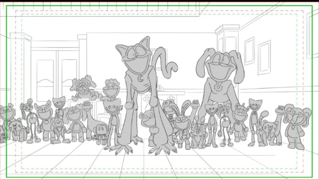 MouseFlashq13's tweet photo. Fun fact: In the storyboard for the Sleep Well music video, we can see that originally all the toys from each chapter were going to be present. We can also see a fixed Dogday was going to be in the video, seen on all fours and not on his back legs like most think he would walk. https://t.co/CcYllRXmAA