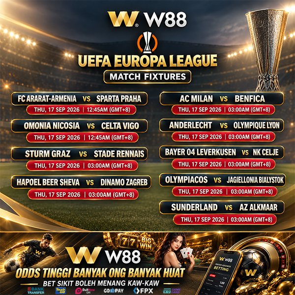 w88horseh's tweet photo. 📣 TOP MATCH PLUS HIGH ODDS BOSS 
🤑 Jom Bet Early
👉 https://t.co/1bzrz30pWr

#w88 #w88malaysia #malaysia #BolaSepak #ComboBet #BetSikit #BestOdds #MixParlay #KuatBayar #BetSikit #BetBesar  #BonusPERCUMA #Uefa #europa #league #ucl #carabao #asiangames #laliga https://t.co/m5N0mcajYn