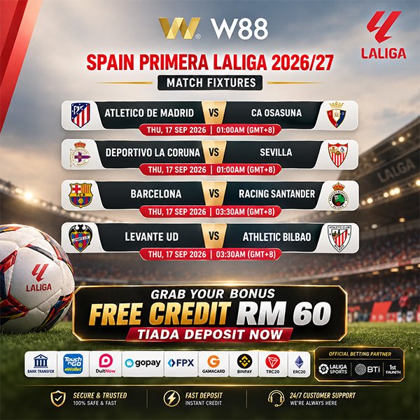 w88horseh's tweet photo. 📣 TOP MATCH PLUS HIGH ODDS BOSS 
🤑 Jom Bet Early
👉 https://t.co/1bzrz30pWr

#w88 #w88malaysia #malaysia #BolaSepak #ComboBet #BetSikit #BestOdds #MixParlay #KuatBayar #BetSikit #BetBesar  #BonusPERCUMA #Uefa #europa #league #ucl #carabao #asiangames #laliga https://t.co/m5N0mcajYn