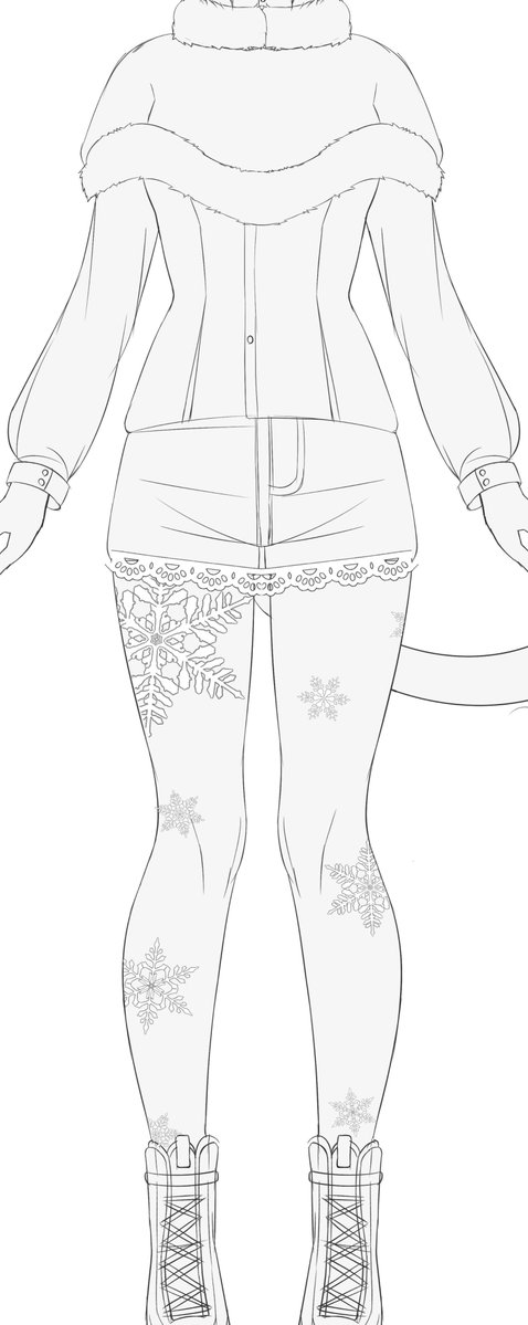 ghostingkitt's tweet photo. I will never get enough of this outfit 🫣 Also my sneaky way of saying exciting things are happening, an unplanned model upgrade 💕❄️ #Vtuberㅤ #envtuber #predebut #NewVTuber https://t.co/bF0hxyj5Gf