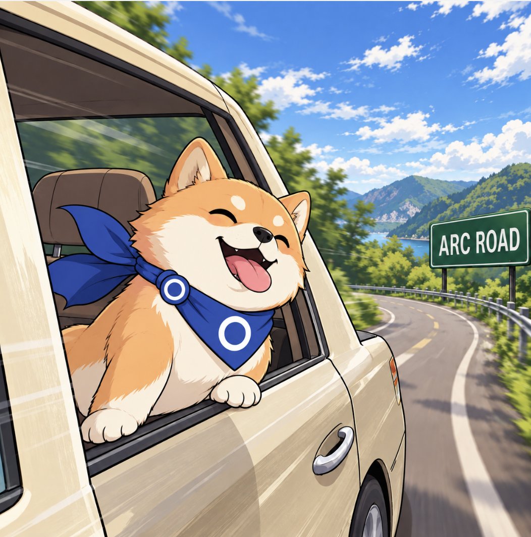 circleinuonarc's tweet photo. No matter where the road leads… the Circle Inu is taking it

Next stop: Arc. https://t.co/Hy6T1vrZ0y