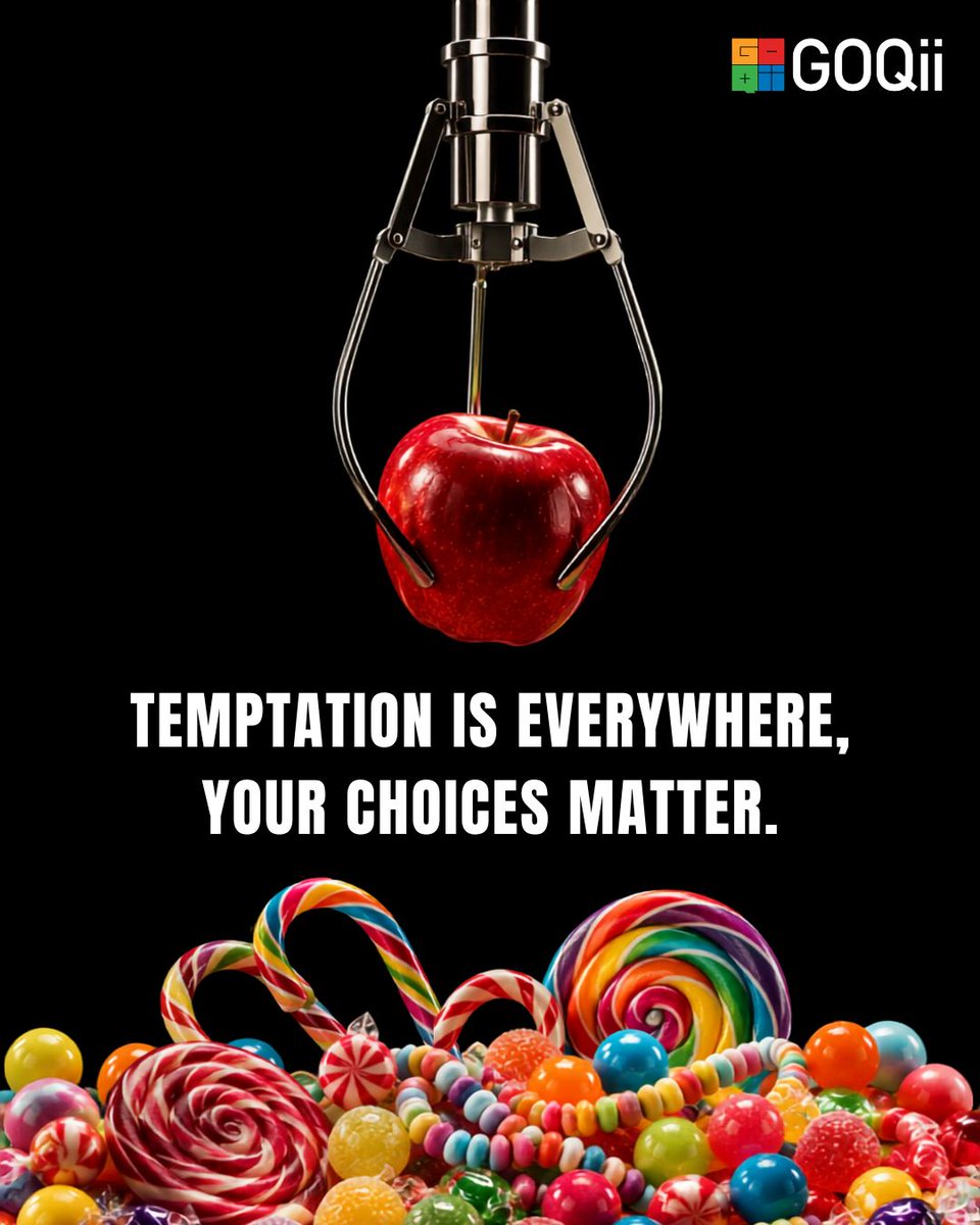 GOQii's tweet photo. The life you live is built on the choices you make every day.
Every meal. Every habit. Every decision.
Temptations will always be around.
But your choices decide where they take you.

Choose today for the life you want tomorrow.
#GOQii #HealthyChoices #HealthyLifestyle #Wellness https://t.co/BhaWuSu3eV