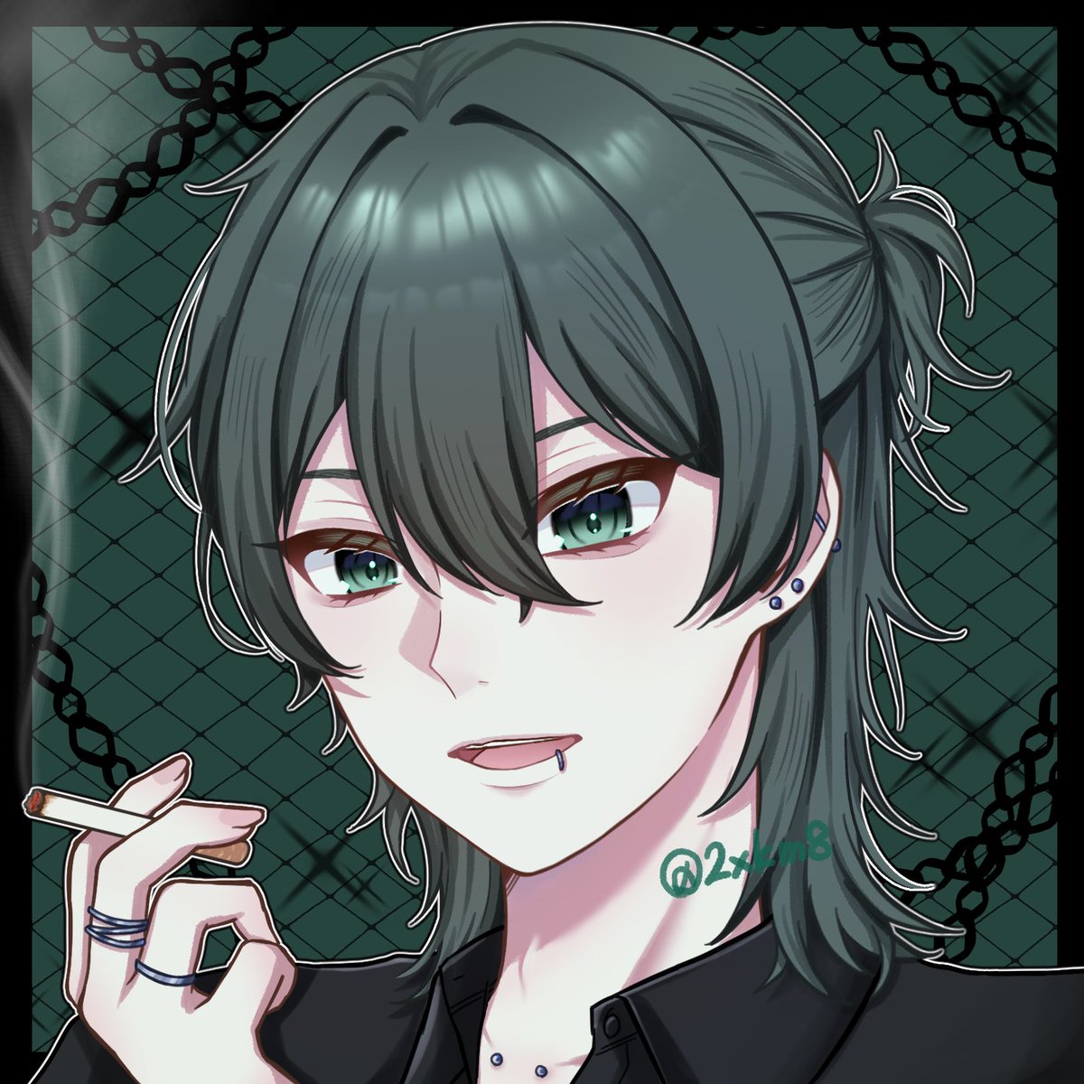 2xkm8's tweet photo. 🚬
 #oc  #創作  #イラスト https://t.co/j4pNoofp5U