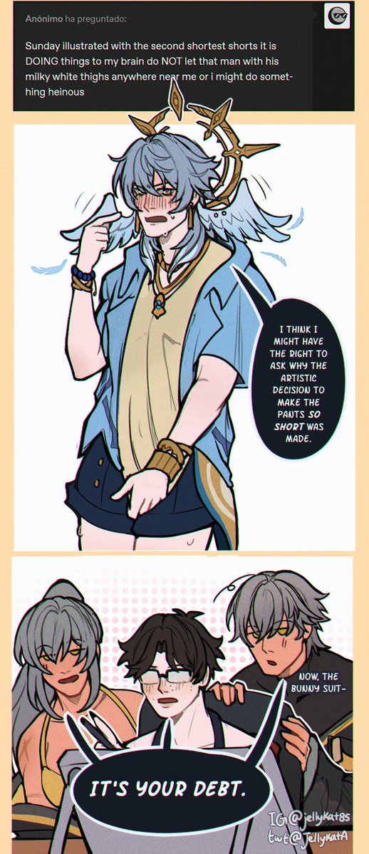 JellykatA's tweet photo. ///anon via tumblr
I'm sorry, Sunday, but I won't forget when you defeated my entire team. You owe me.
#HonkaiStarRail https://t.co/57zADbOUh5