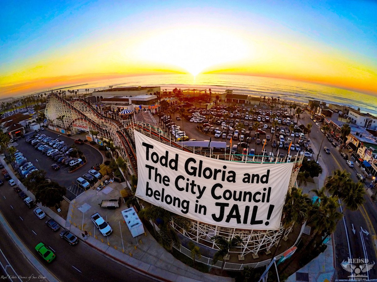 Adventuring_RE's tweet photo. We need to recall corrupt @MayorToddGloria 

City Council will be on their heels if Bailey wins but may be too little too late. 

It will be a shitshow if La Jolla is approved to leave in Nov bc of Todd’s bullshit. Then all bets are off. 

There will be redistricting, etc. Massive lawsuits for years. City will go bankrupt if it doesn’t before then. 

Everyone in City Hall should be in leg-irons. @realDonaldTrump please save FIGHTER TOWN USA!🇺🇸