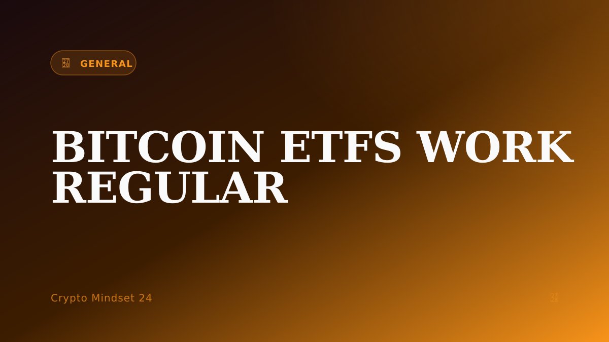 CryptoMindset24's tweet photo. Bitcoin ETFs: How They Work for Regular People

Thinking about Bitcoin but don't want the hassle of wallets and keys? You're not alone. Many people are curious about crypto but find the technical side a bit daunting. That's w...

https://t.co/vW25oCUDXJ https://t.co/oe3eO5Oe8N