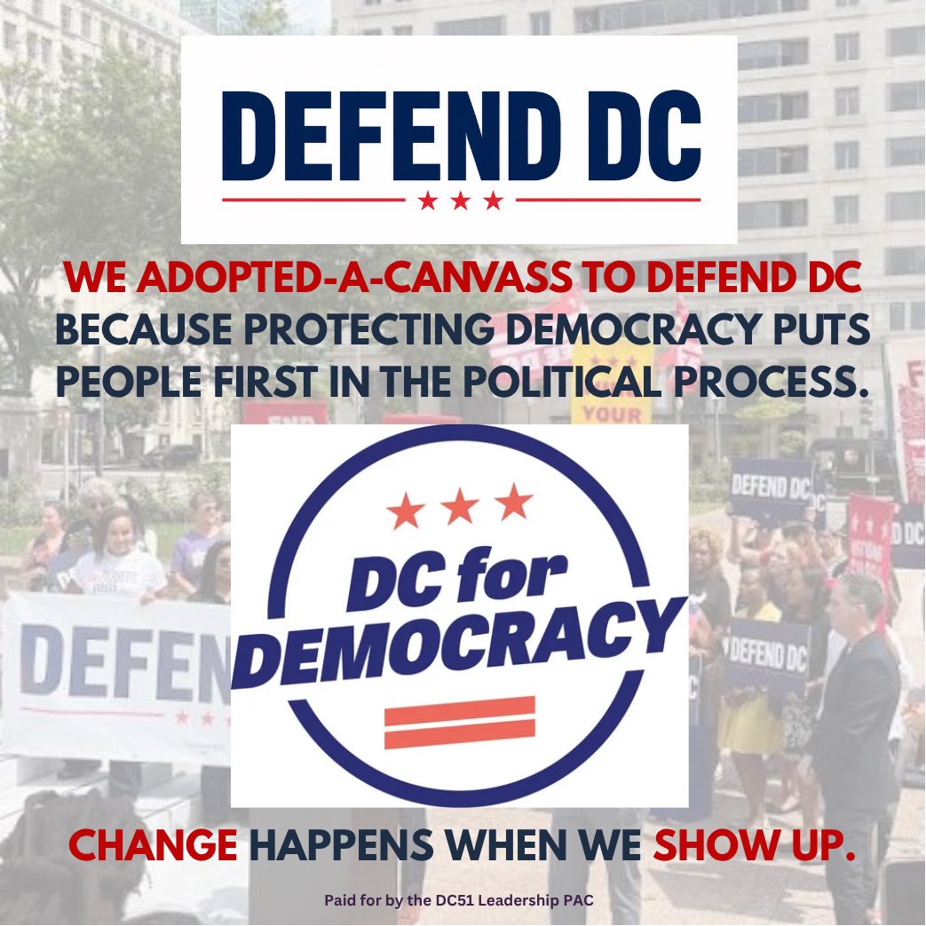 dc4d's tweet photo. We are proud to be partners with the Defend DC initiative! The more people, the bigger change we make. Every Saturday until Election Day, we are canvassing in Charlottesville, Virginia and Harrisburg, Pennsylvania— sign up to volunteer and  join us here https://t.co/gRM4TfkdhJ. https://t.co/LzvlTx3RUb