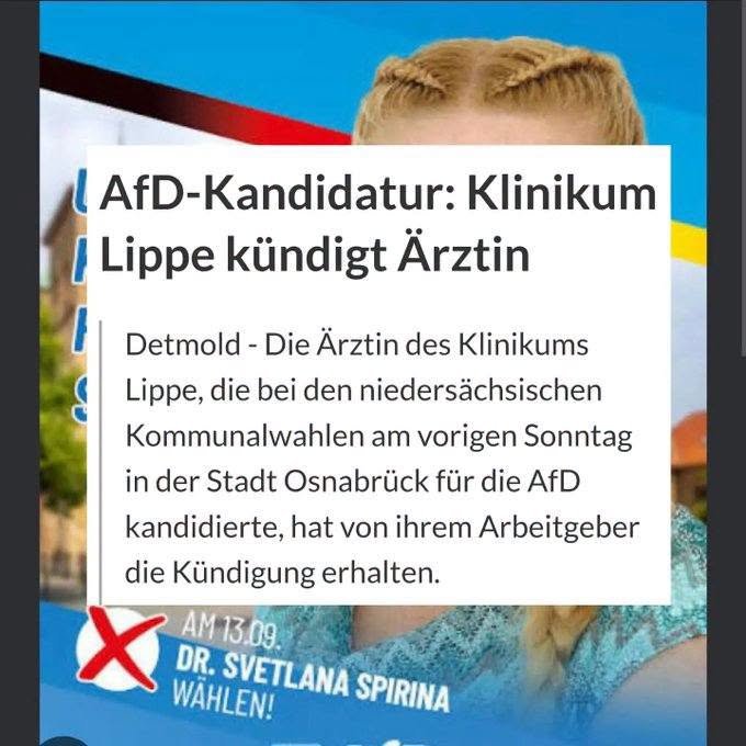 roland15413's tweet photo. Richtig so!

Jemand, der sich in einer nachweislich rechtsradikalen und somit verfassungsfeindlichen Organisation agiert, hat in diesem Job nichts zu suchen! https://t.co/b1yDFxBUBK