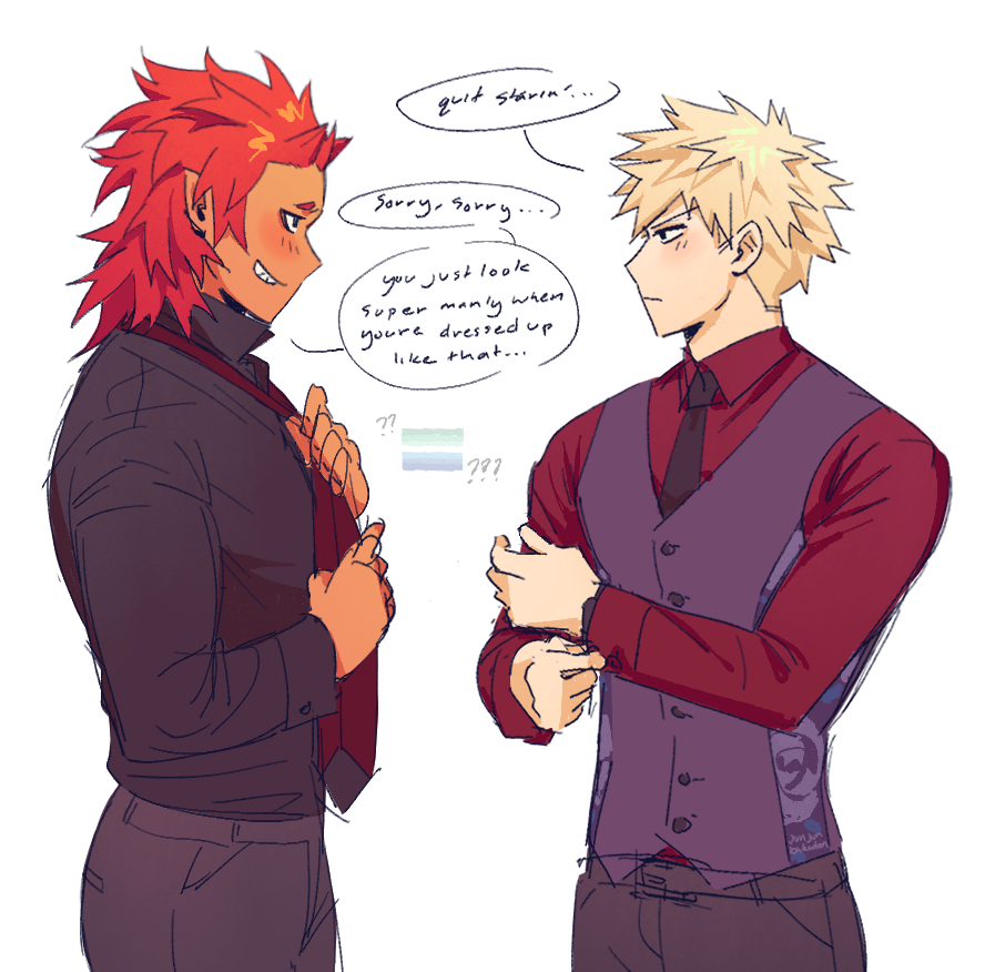 junjunbakudan's tweet photo. i like blushy kirishima https://t.co/ruyoNIP5CH
