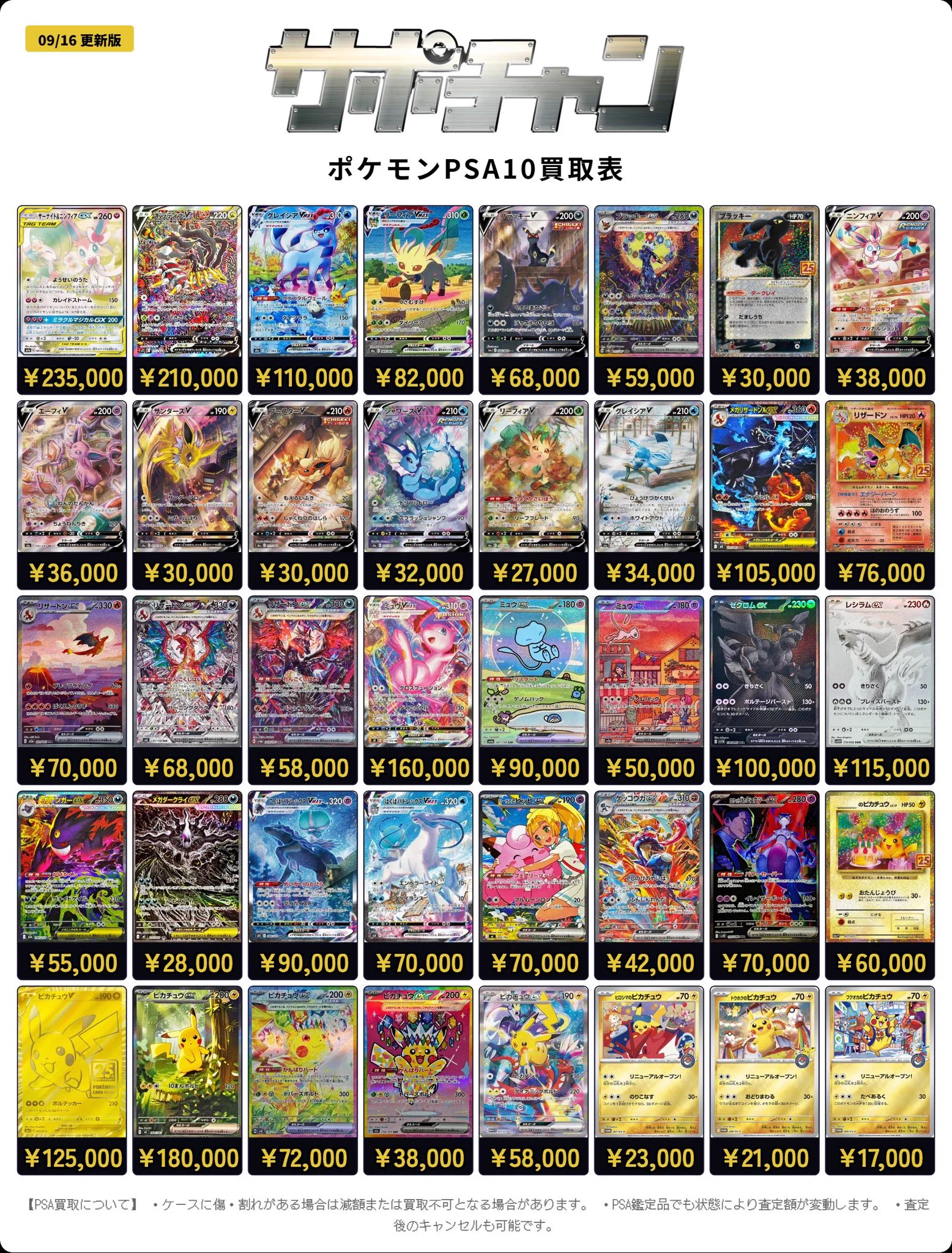 PSA10まとめ売り ポケモンカード ザシアン ホエルオー デカグースAR3枚 サポートチャンス大阪日本橋本店 on X: 