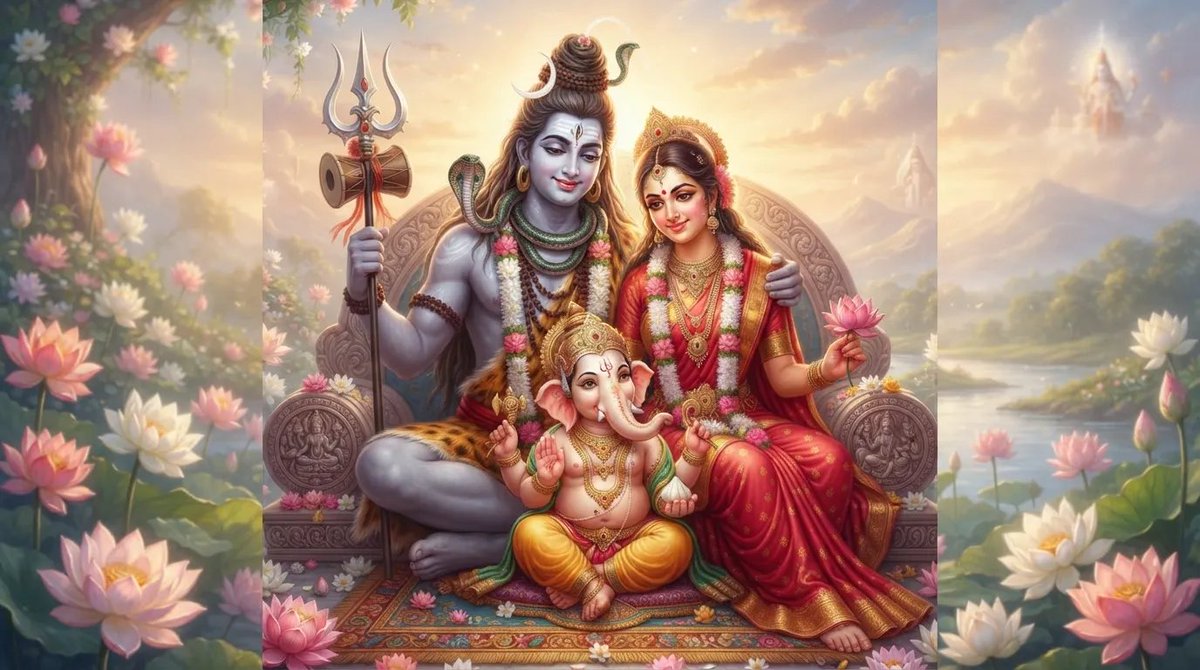 amit271122's tweet photo. Har Har Mahadev 🕉️🔱

Ganpati Bappa Morya 🙏

Gauri Shankar Ki Jodi ❤️✅🙏 https://t.co/RkICqujFFj