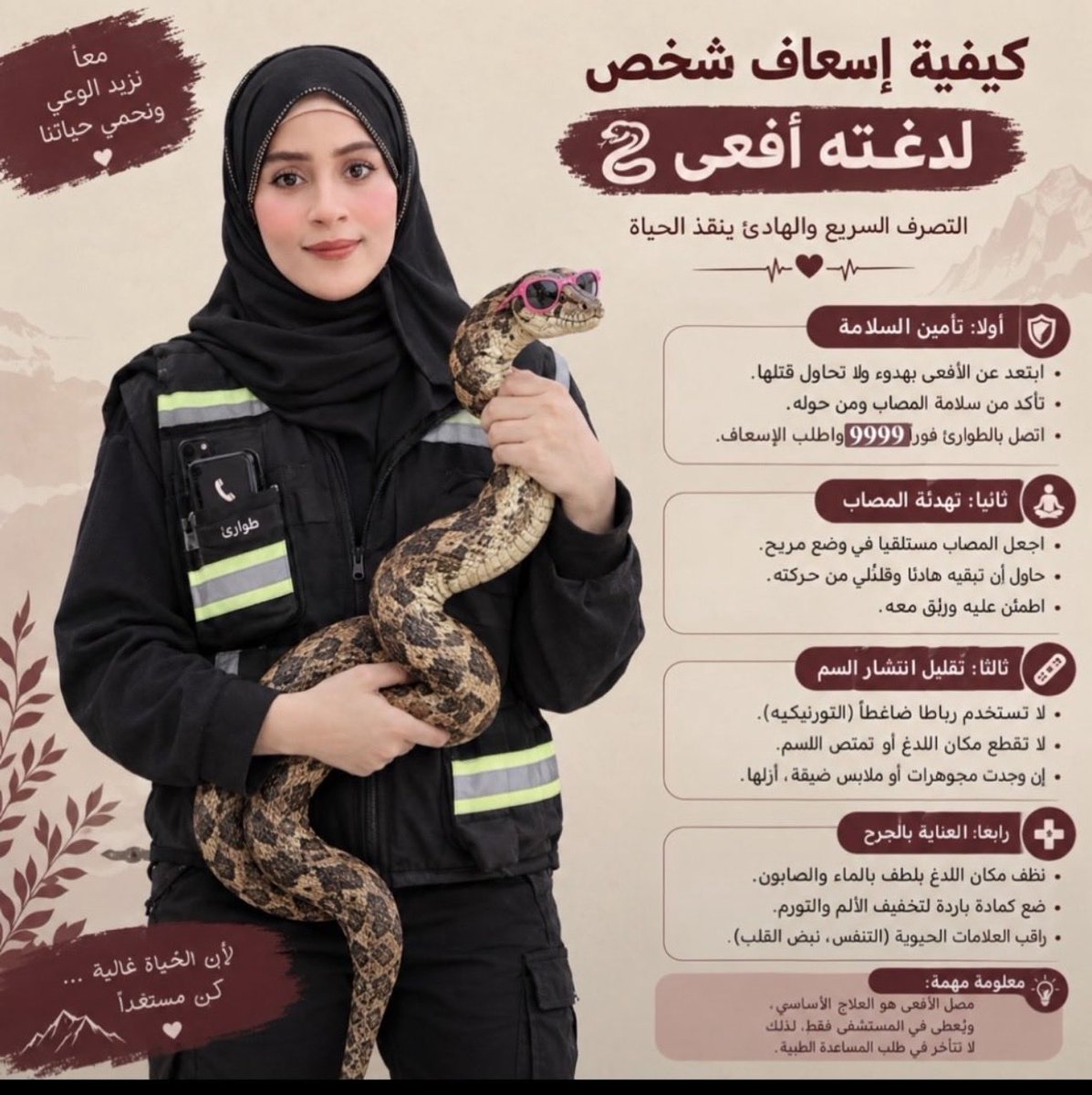 almahri016's tweet photo. نصائح مفيدة من الأستاذة المسعفة الدولية / جهينة الحوسني 
الله يجزاها كل خير https://t.co/zNvvNfE4Y3