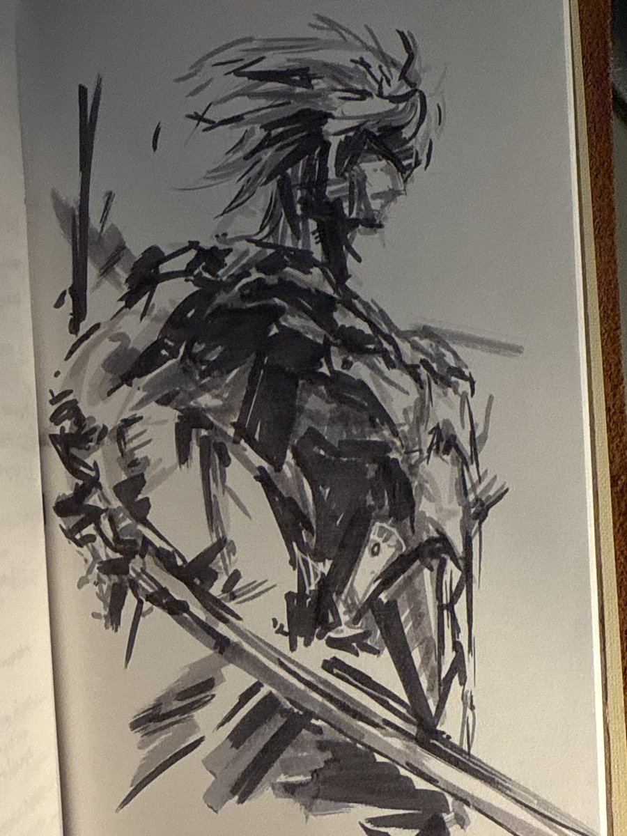 linquora's tweet photo. Rising raideeennn with ink pens 
#metalgearrising #raiden https://t.co/bFaRZXktZ1