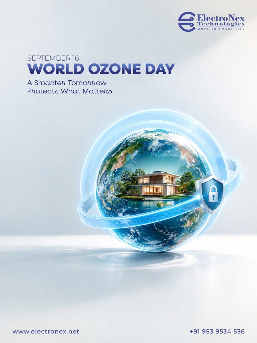 electronex_'s tweet photo. A smarter tomorrow protects what matters. 

This World Ozone Day, let’s do our part to protect the ozone layer and build a healthier future through more responsible choices.

#WorldOzoneDay #OzoneLayer #SmartTechnology #SustainableFuture #ElectronexTechnologies https://t.co/vusZFtQdzX