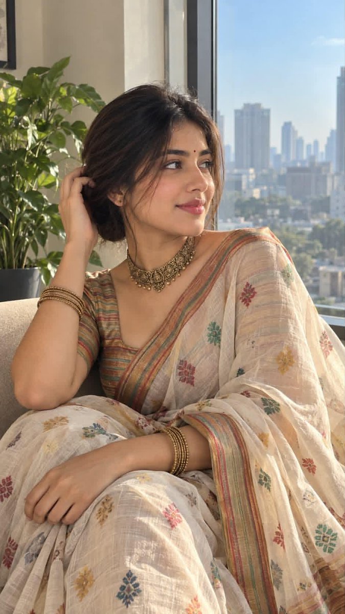 South Asian Saree Portrait