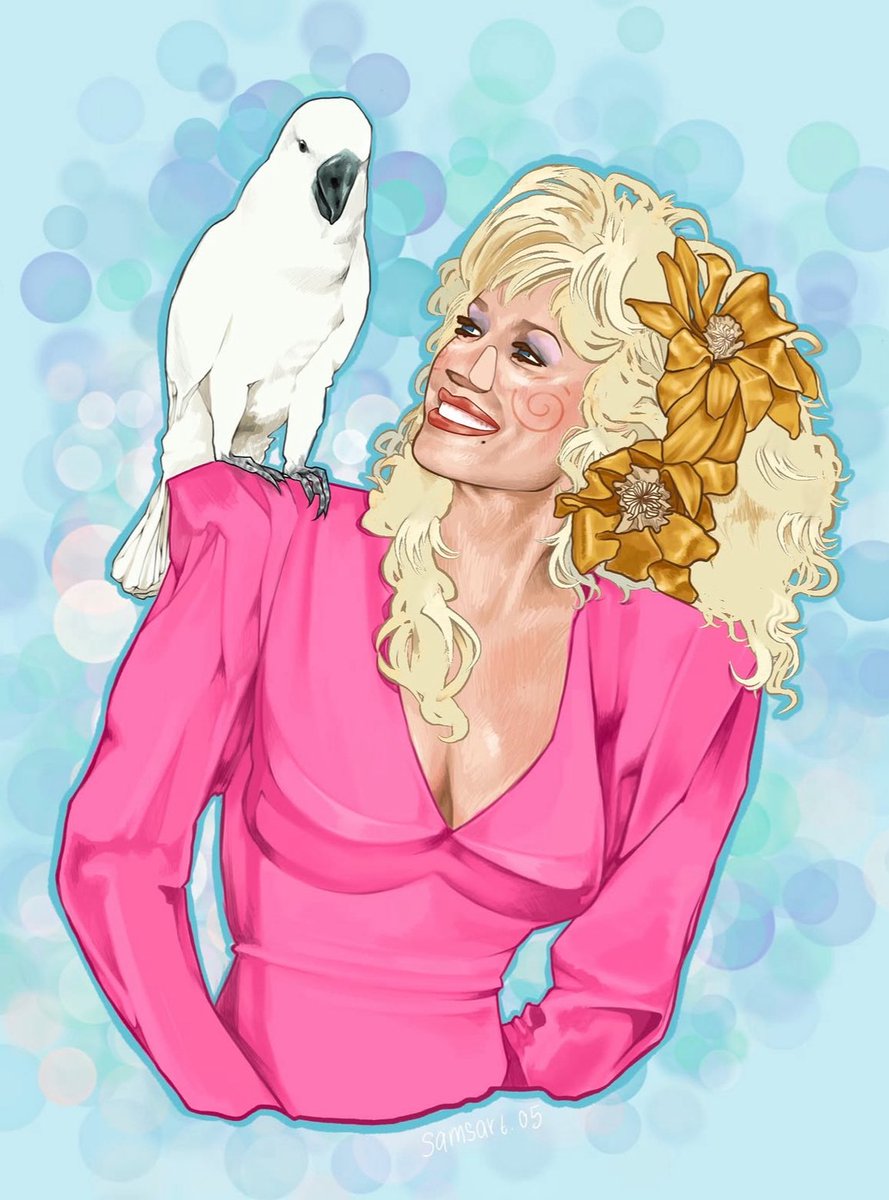 Samsart05's tweet photo. Rest easy @DollyParton 
#dollyparton #procreate #digitalart https://t.co/RmArvJdY26