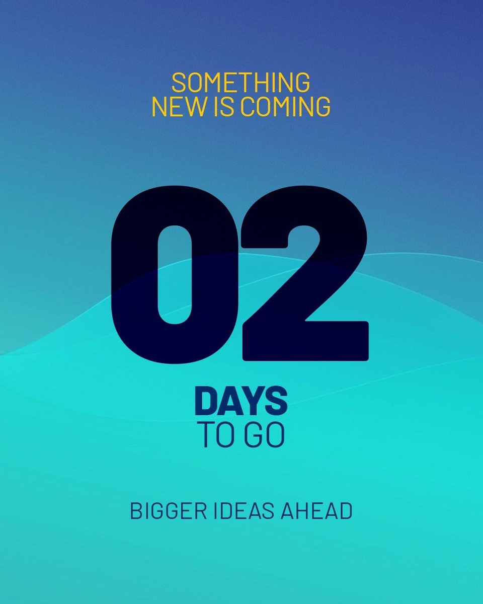 scale_ug's tweet photo. Only 2 days remain.

New energy. Bigger ideas. A bold new chapter is almost here.

What do you think is coming?

#SomethingNewIsComing https://t.co/khXUk8dCNE