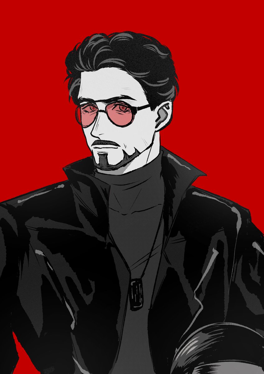 Theshan0717's tweet photo. 穿皮衣好辣🥵 #ironman #TonyStark https://t.co/nu25wujAlq