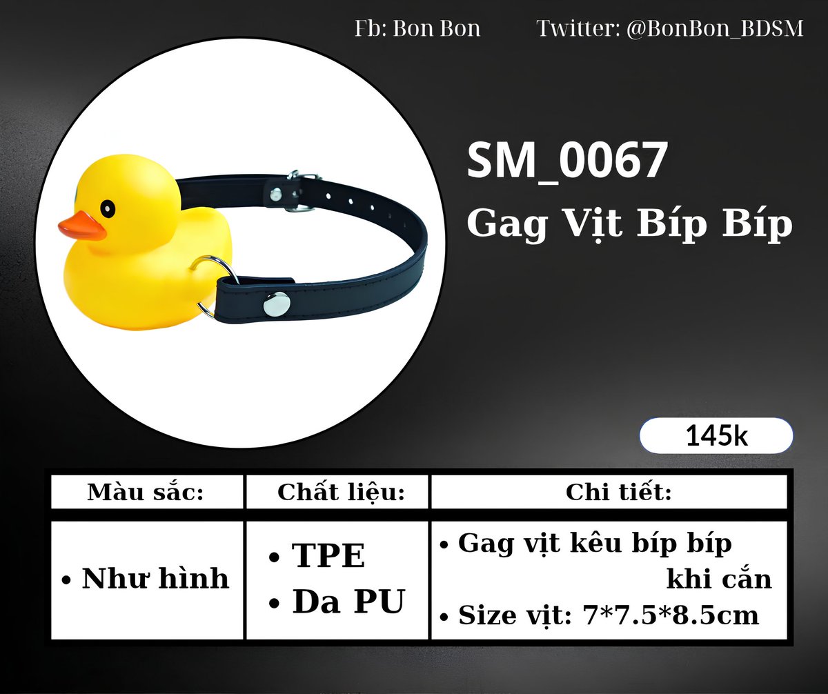 BonBon_BDSM's tweet photo. Báo cáo đồng chí, bíp 1 cái là +1 goi 🙋♀️
✅️ Có ship hỏa tốc HCM
-----------------------------
➡️XEM "ĐỒ CHƠI" Ở ĐÂY:
https://t.co/LD8cT84YMR
#BDSM #Sextoys #BDSMVN #BonBonShop #BossSlave
#boss #slave #chudai
#sp #spank #spanking
#spankingvn #spankvn
#bdsm #gag https://t.co/87pBeg0XGI