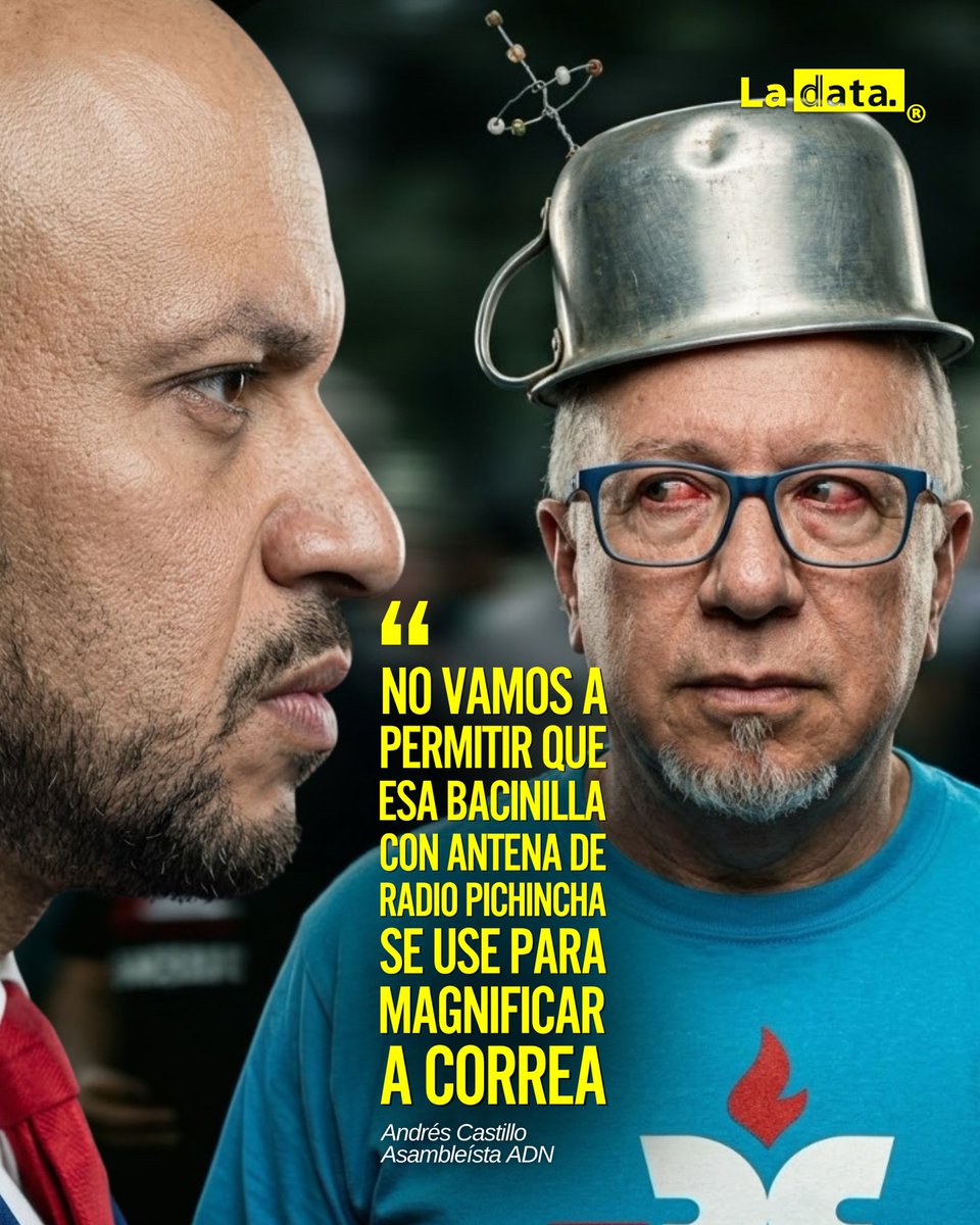 ladataec's tweet photo. #Tendencia ¡ESTALLÓ EL PLENO! «Bacinilla con antena»: así destapó Andrés Castillo el rol de Orlando Pérez y Radio Pichincha.

El legislador de ADN no se guardó nada en la Asamblea Nacional y expuso sin filtros lo que muchos señalan a voces: el uso descarado de un medio financiado con recursos públicos para servir como megáfono personal del correísmo.

Durante su intervención, Castillo arremetió con ironía contra la figura de Orlando Pérez y el manejo editorial de Radio Pichincha, recreando las dinámicas internas del movimiento:

«¡Qué difícil debe ser ser Orlando Pérez en el Ecuador! Porque uno de los corifeos de esa reunión le dice: “Economista, le tenemos al Orlando”. “No, no, no, busquen a alguien honrado”, dice. Busquen a alguien decente... “El Orlando es nuestro, de la Radio Pichincha, que es nuestra”. ¿Nuestra? ¿En serio? ¿En serio es de ustedes la Radio Pichincha? Ustedes tienen que utilizar un medio público para magnificar las cosas y las comezones del economista Correa. Aquí se equivocan. Eso no lo vamos a permitir».

El asambleísta cerró con una advertencia contundente que sacudió los pasillos legislativos: «Habrá que seguir trabajando para ver qué hacemos con esa bacinilla con antena que se llama Radio Pichincha».

La denuncia pone en el ojo del huracán a una radio descaradamente servil, degradada a trinchera partidista y financiada con recursos públicos para lavar la imagen y alimentar el culto de un prófugo de la justicia.

¿Hasta cuándo se tolerará que los recursos de todos sigan financiando aparatos de propaganda personal? El debate en el Pleno apenas comienza.

@ladataec 👈

#ladata #tendenciapolítica #viral #fyp