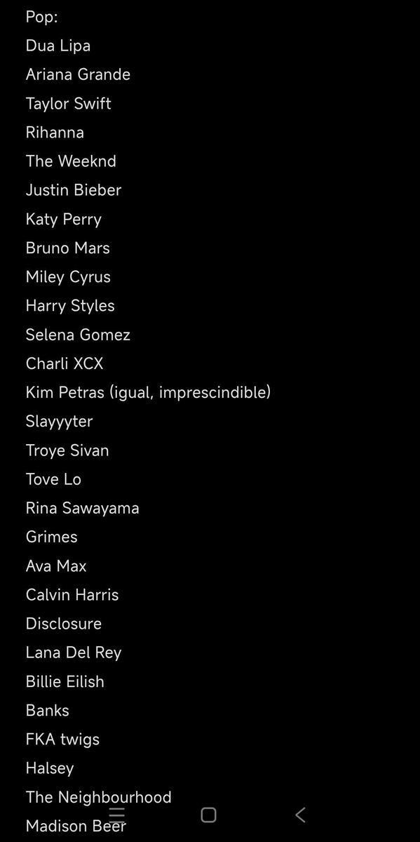 GameJoker_'s tweet photo. Leaked list of artists that will be featured on GTA 6 radio https://t.co/1gTgYqS3Au