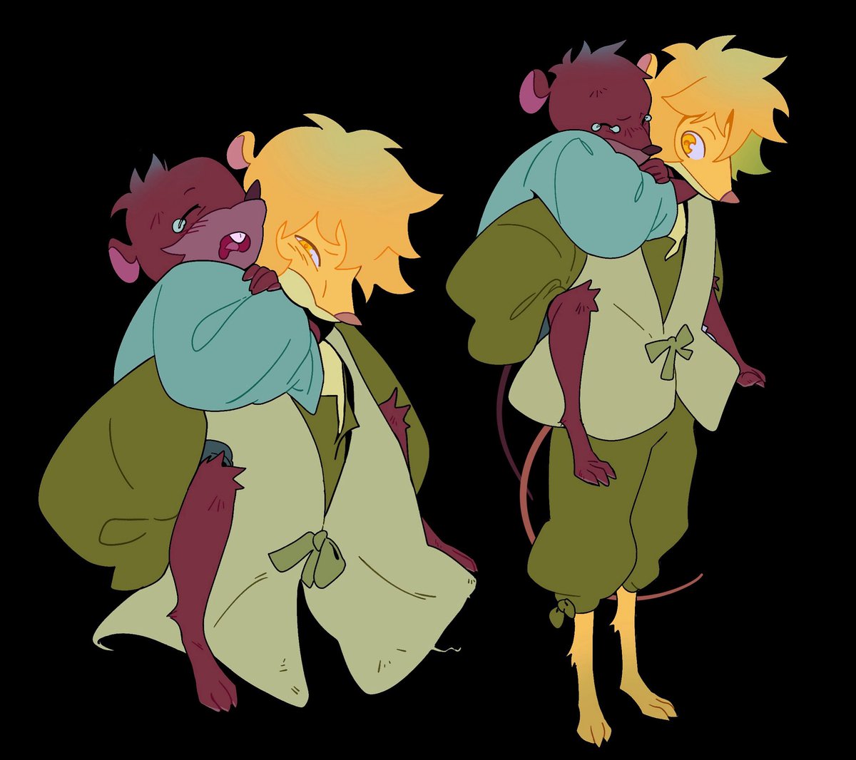 FaeryDanceComic's tweet photo. <smol Nicholas and Adam>
<Dana’s Day Off>
<Sprigg Corps> https://t.co/y0gRPGxob3