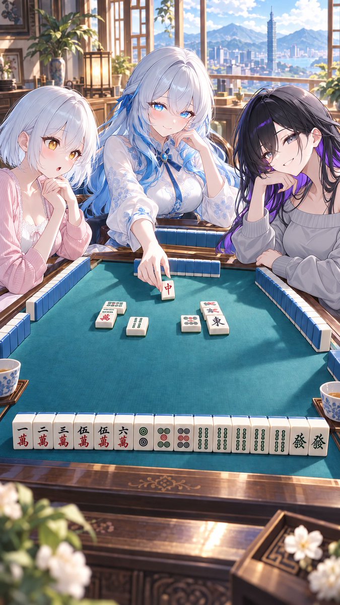 GG_AstraNova's tweet photo. Tea is warm. The table is friendly. That discard absolutely is not.

Build five melds and a pair, read every discard, and chase higher tai in Taiwanese 16-tile mahjong. Solo or online.

Play: https://t.co/Zs9a2NcrX7
Create: https://t.co/DhRchqioZk

#gamedev #麻將 #台灣麻將 https://t.co/bShTrQ7yZM