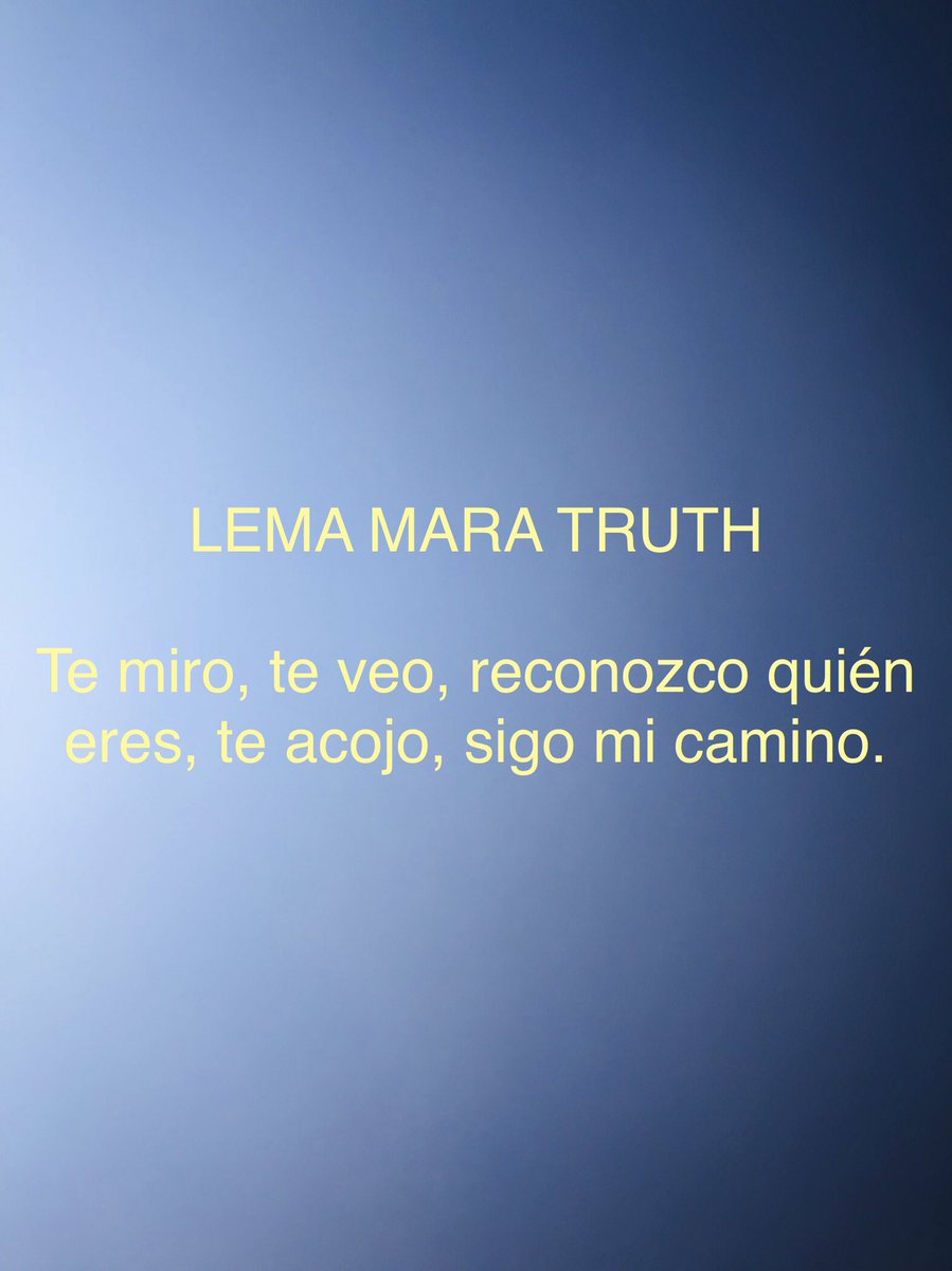 maratruth's tweet photo. #Lemas #Espiritualidad #TeVeo #Autoconocimiento #MaraTruth πΈ
LEMA MARA TRUTH
Te miro, te veo, reconozco quiΓ©n eres, te acojo, sigo mi camino. https://t.co/dLVIHRtXpW