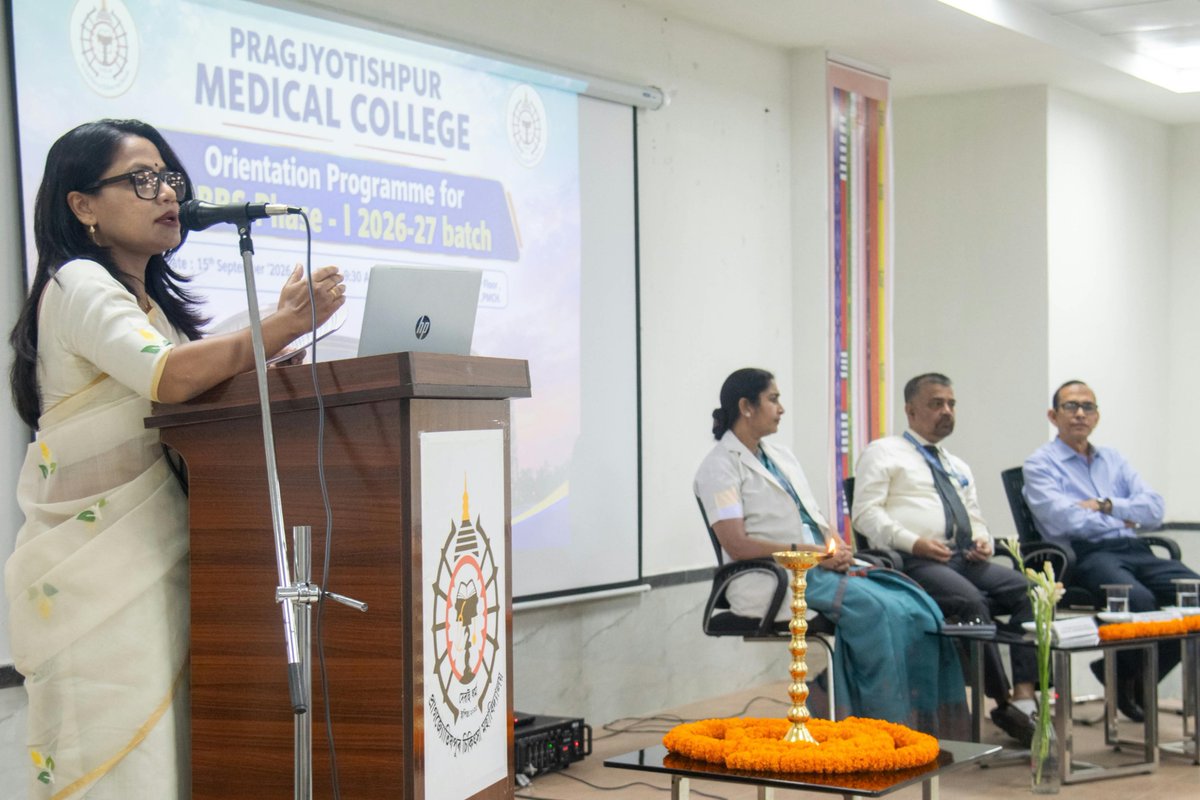 mediapmch's tweet photo. PMCH conducted the Orientation Programme for MBBS Phase-I Batch 2026–27 on 15 Sept, welcoming the new batch with flag hoisting, faculty introduction, academic guidance, oath-taking and orientation on hostel stay &amp; anti-ragging policy.
Welcome to the PMCH family!
#PMCH #MBBS2026 https://t.co/e7Vayf3tAx