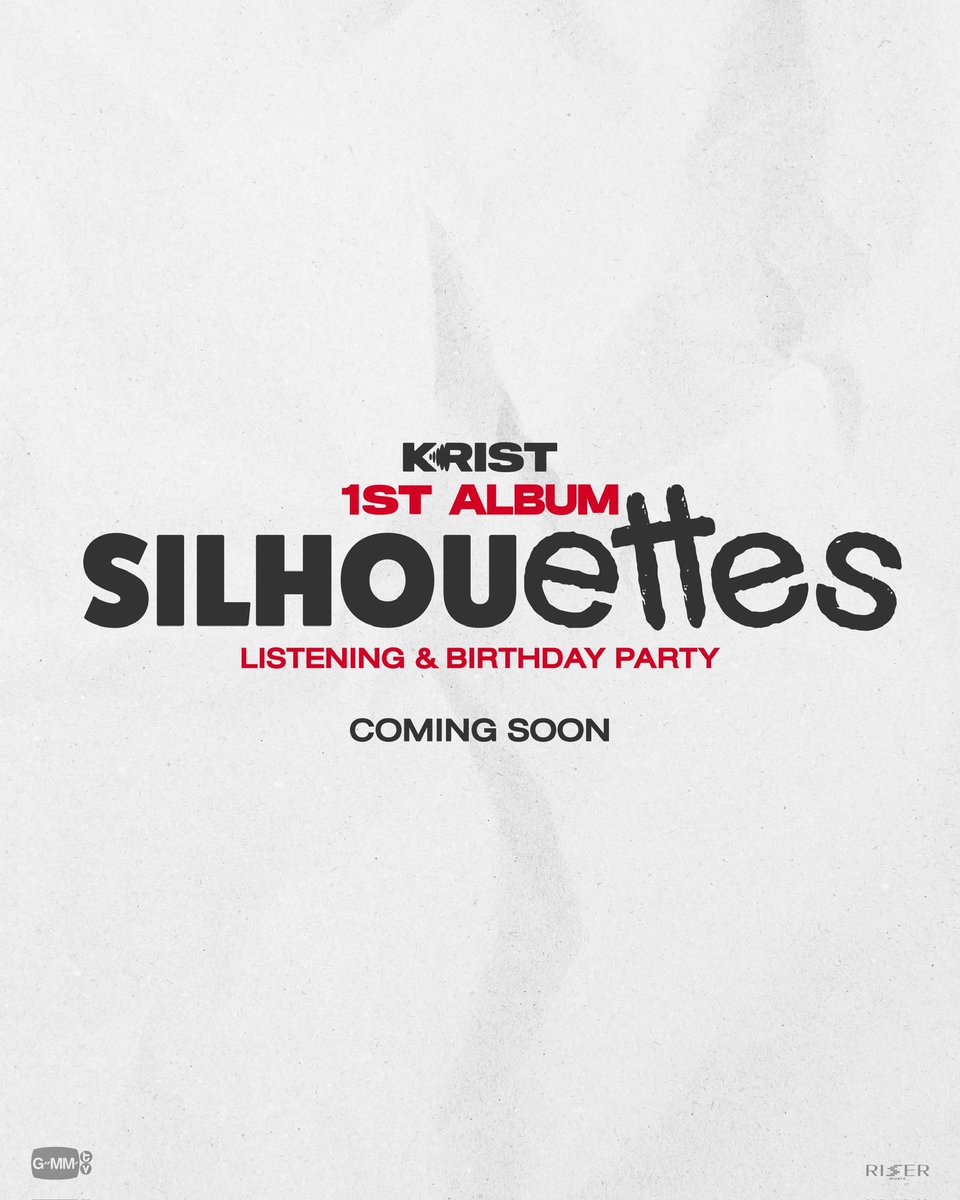 RiserMusic's tweet photo. KRIST 1st Album “SILHOUETTES” Listening and Birthday Party🤍🖤

Coming Soon…

#KRIST1stAlbumBDparty
#KristPerawat
#RISERMUSIC https://t.co/cfLqmsbFIO