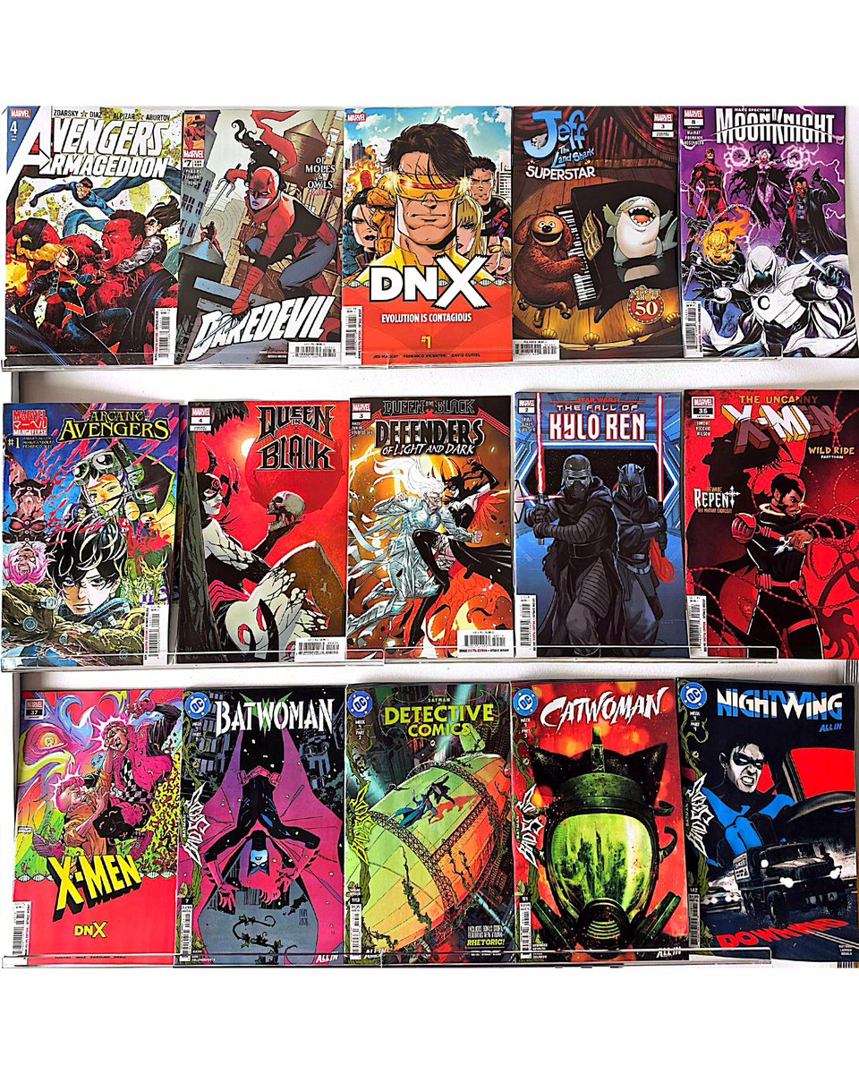 FinalBossComics's tweet photo. Oh #NCBD, My #NewComicBookDay

🔥 Absolute Cassandra Cain: The Shadow's Hand 1
🔥 Avengers: Armageddon 4
🔥 Detective Comics 1113
🔥 DNX 1
🔥 Dungeons &amp; Dragons: Ravenloft 1
🔥 Exquisite Corpses: Fox Mask Killer 1
🔥 G.I. Joe 26
🔥 Gargoyles 2
🔥 Ofiusa 1
🔥 X-Men 37

#FinalBoss https://t.co/FDYchmCL32