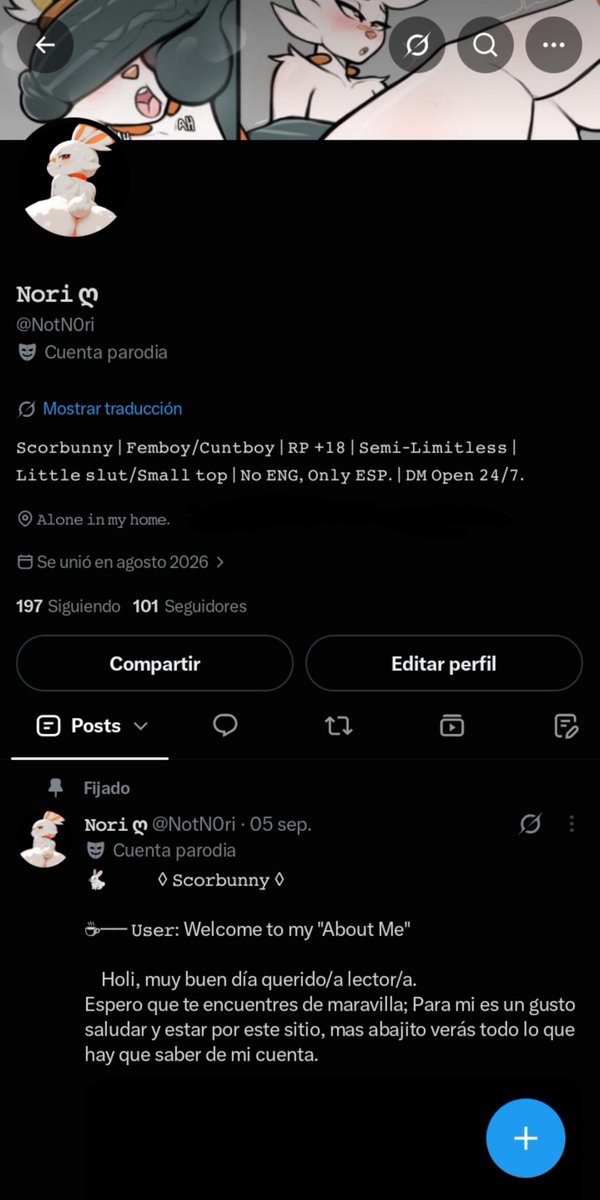 NotN0ri's tweet photo. 🐇ㅤㅤㅤ☕︎── 𝚄𝚜𝚎𝚛:

A la verg-.. No me jodan ya 100 seguidores!
Enserio muchas gracias a todos, no esperé tener tanto apoyo jsjs,  se les quiere a todos.

Aver que haré mas tarde por llegar a los primeros 100 seguidores xd

ㅤ🐇💕 https://t.co/6NNPXlfuD2