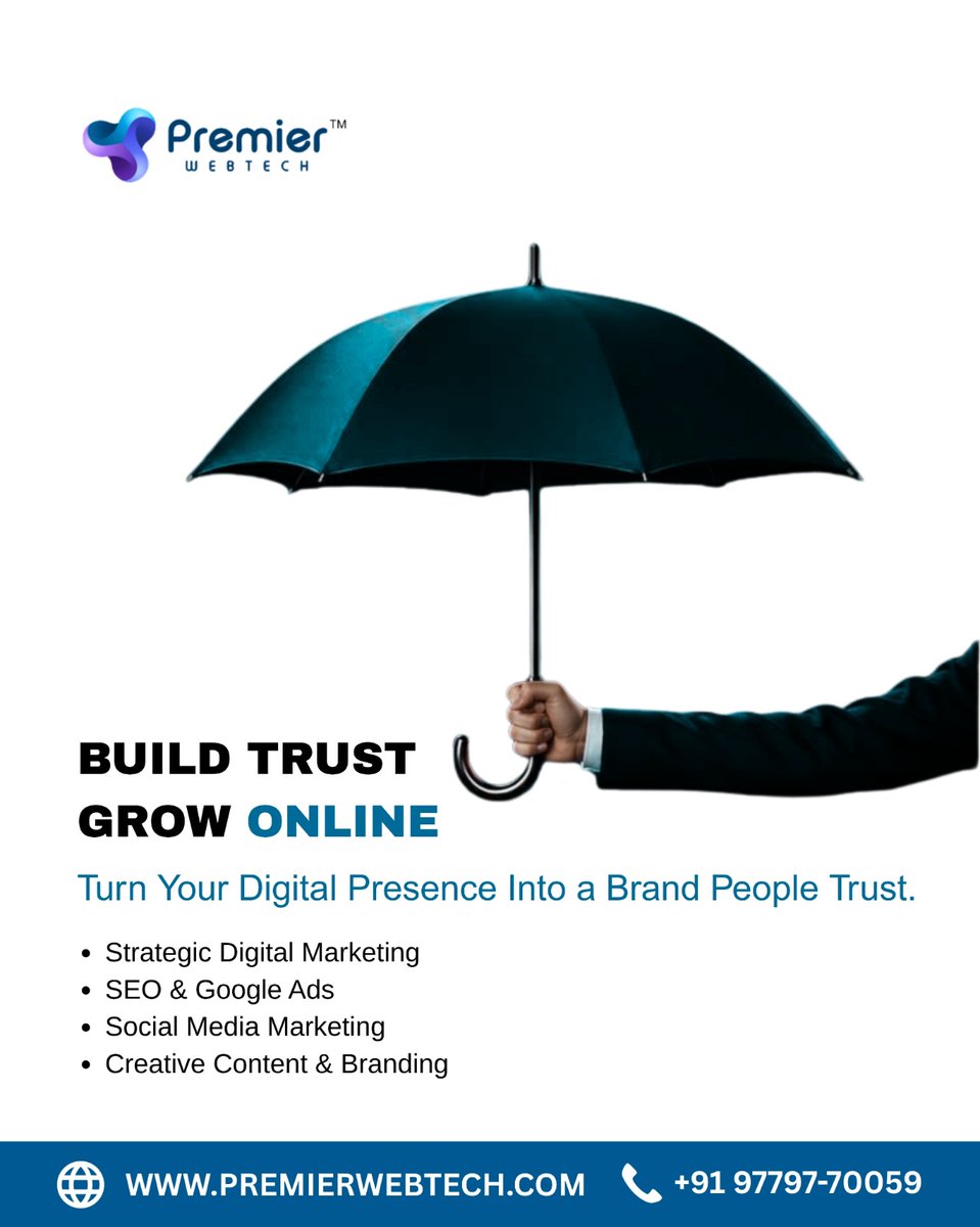 premierwebtech8's tweet photo. Build trust. Grow online. 🚀Turn your digital presence into a brand people trust with Premier Webtech.📞 +91 97797-70059
🌐 https://t.co/yRrQVhGBcD #DigitalMarketing #SEO #GoogleAds #SocialMediaMarketing #Branding https://t.co/svXaQtPFcg