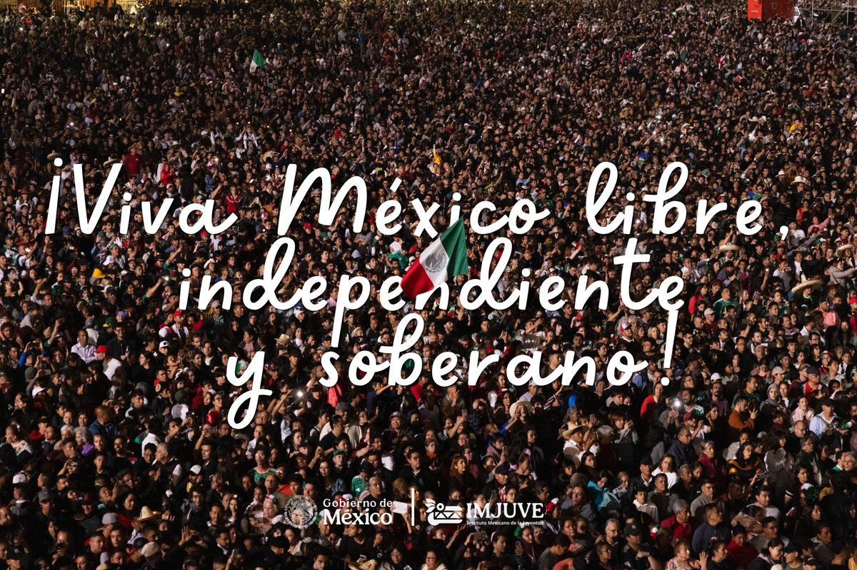 imjuvemx's tweet photo. ¡Viva la dignidad del pueblo de México! 
¡Viva México libre, independiente y soberano!
¡Viva México! https://t.co/VEiitgqKD8