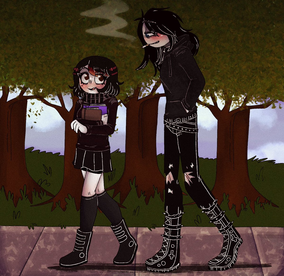 SpookySaLArt's tweet photo. Walking together either to school or home💙🧡

#YourBoyfriendPeter
#YourBoyfriendOC https://t.co/tf8Z31ZR96