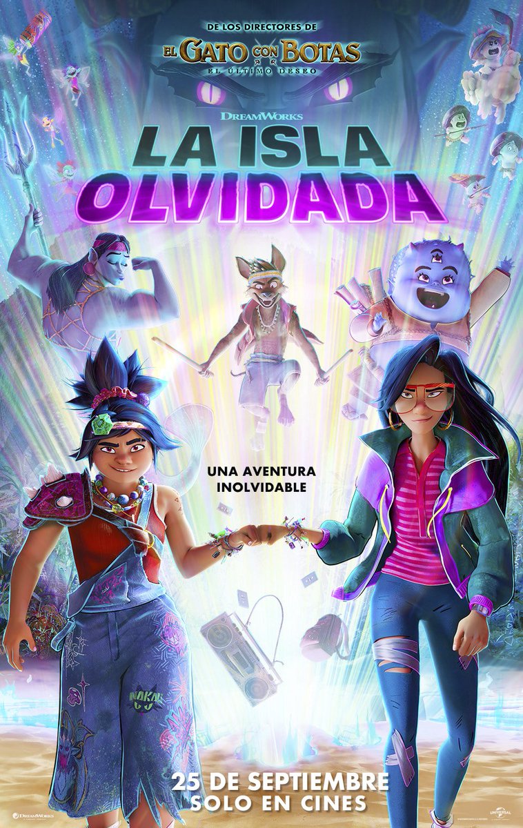 3djuegos's tweet photo. 🔔 ¡ALERTA SORTEO 24 HORAS!

El 25 de septiembre se estrena exclusivamente en cines "La Isla Olvidada", la nueva película de DreamWorks Animation, una aventura fantástica sobre la amistad de Jo y Raissa

🎟️ ¡Y SORTEAMOS 5 PACKS CON ENTRADAS Y MERCHANDISING DE LA PELÍCULA!
Cada pack incluye: entrada doble + 1 agenda + 1 visera + 1 pulsera de la amistad

🔸 Síguenos en @3djuegos 
🔸 RT a este post
🔸 Usa #LaIslaOlvidada y dinos con quién te gustaría ir a verla

⏰ SORTEO VÁLIDO 24 HORAS
📅 DISPONIBLE HASTA LAS 10:30 DEL 17 DE SEPTIEMBRE
🇪🇸 EXCLUSIVO PARA RESIDENTES EN ESPAÑA