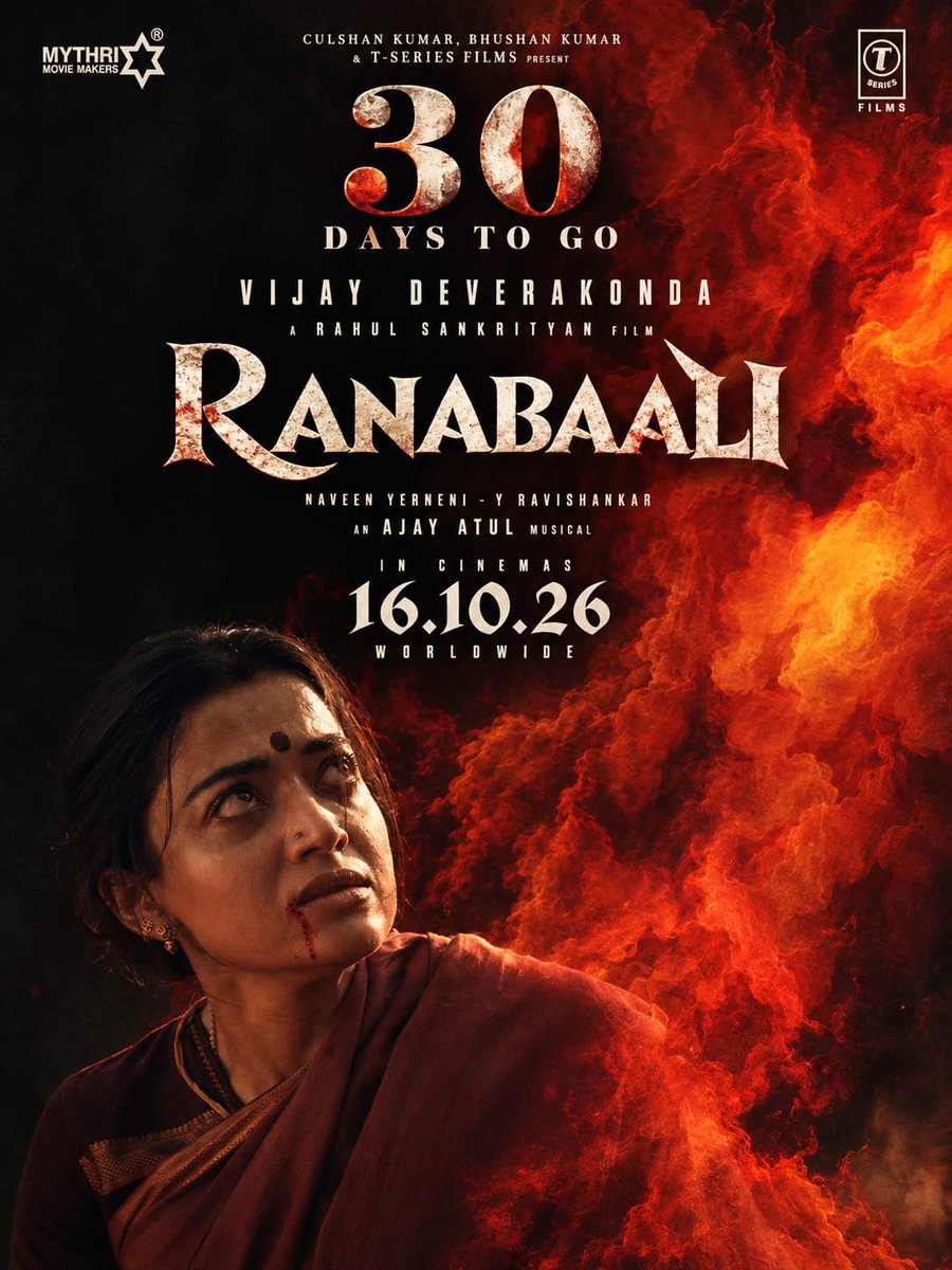VDKFANGIRL's tweet photo. విజయం పండగతో మొదలైంది…
విజయోత్సవం థియేటర్లలో జరగబోతోంది! ⚡
30 DAYS TO GO 🔥
#Ranabaali #VijayDeverakonda
#30DaysToGo
@thedeverakonda ♥️🔥 https://t.co/H1tfutFCuw