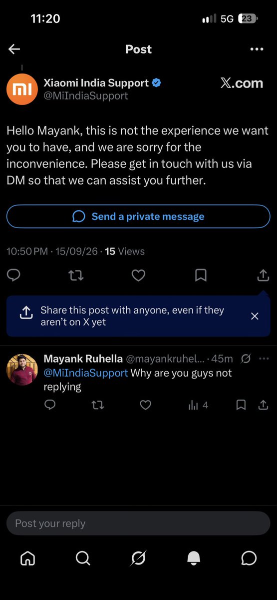 mayankruhella's tweet photo. @Xiaomi @XiaomiIndia @MiIndiaSupport Worst services MI (XIAOMI), I will not mistake again to order from MI website. They tied up with very shitty delivery partners. https://t.co/giw4YMBjFE