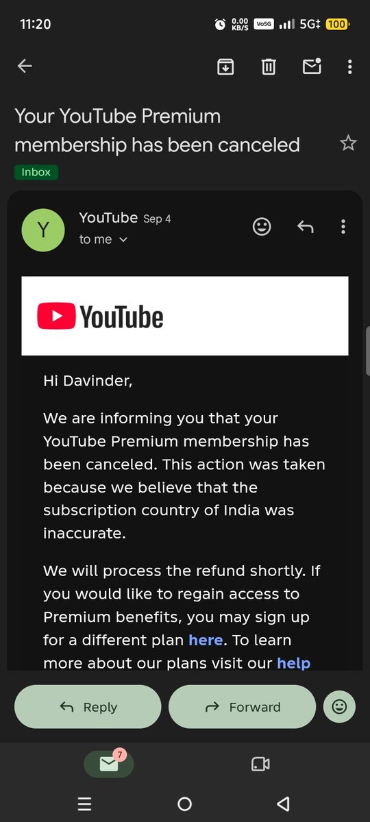 Neelamno21's tweet photo. @TeamYouTube @YouTube 
It's more then 10 days since my premium Membership got cancelled I am still waiting for refund .

Please proceed my refund fast . https://t.co/FQUVXSKmeS