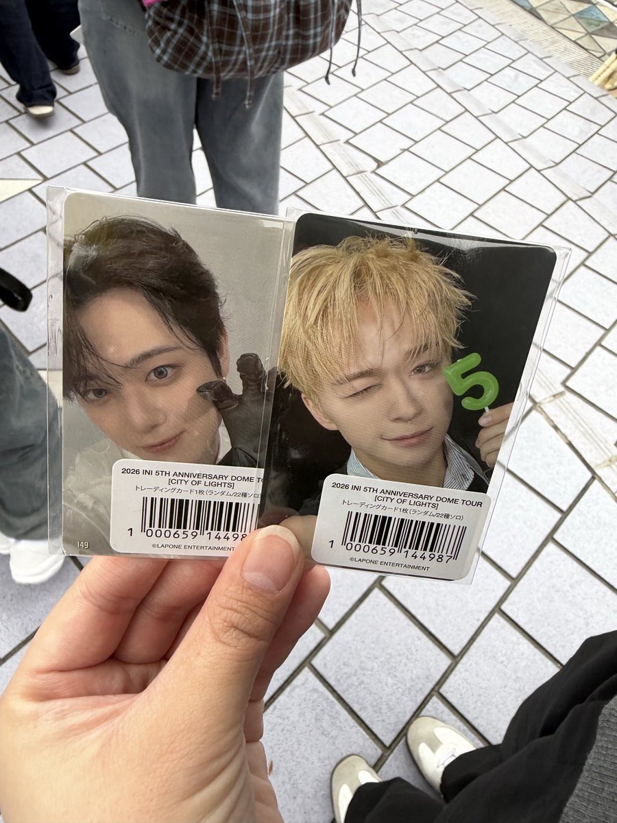 oncemini_1's tweet photo. INI 2026 DOME TOUR 7000円トレカ

譲　佐野149  後藤150

求　同種　木村　西

今現地にいます。
お気軽にお声掛けください。

#INI交換 https://t.co/cWOD9c6NB2
