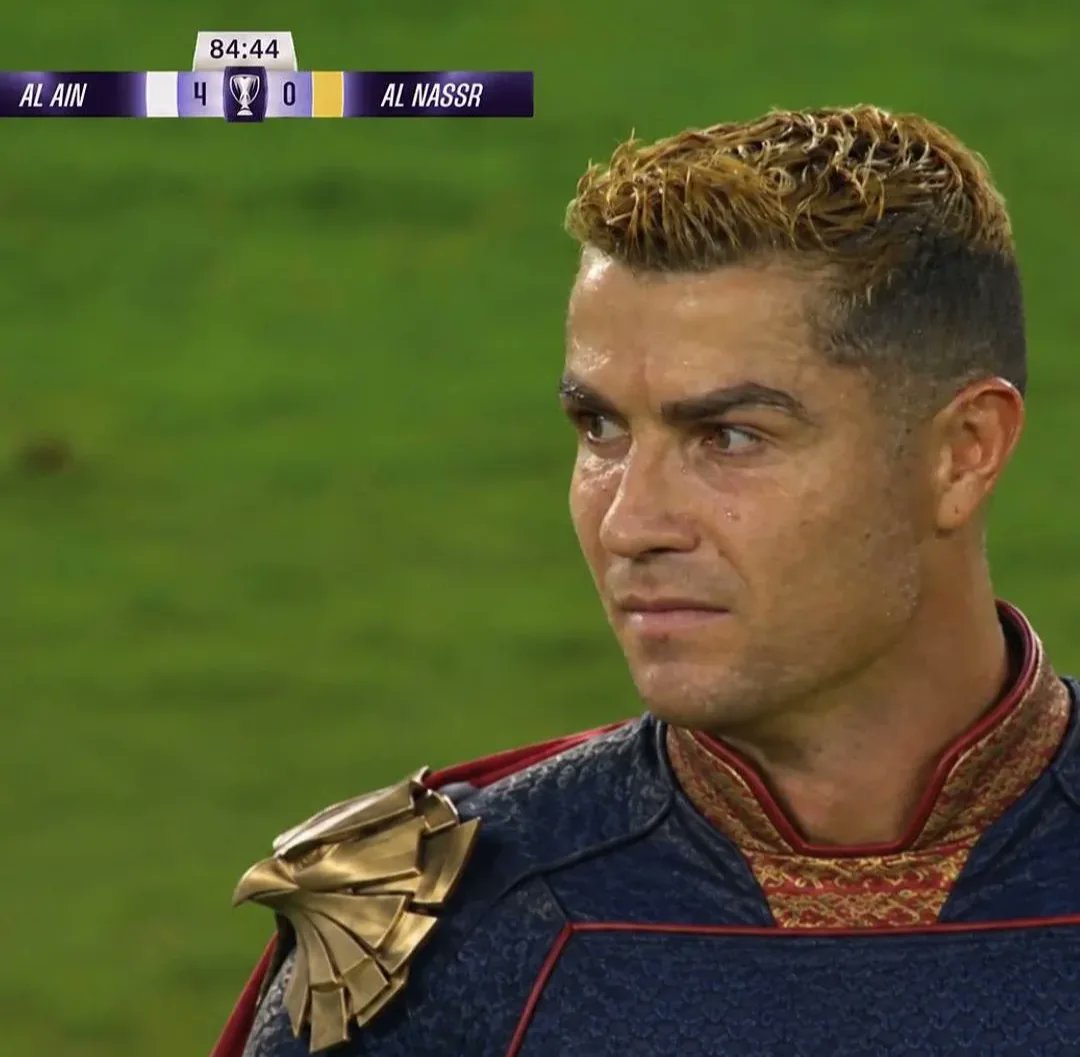 TrollFootball's tweet photo. The Homelander of football https://t.co/aLxxJJl4kt