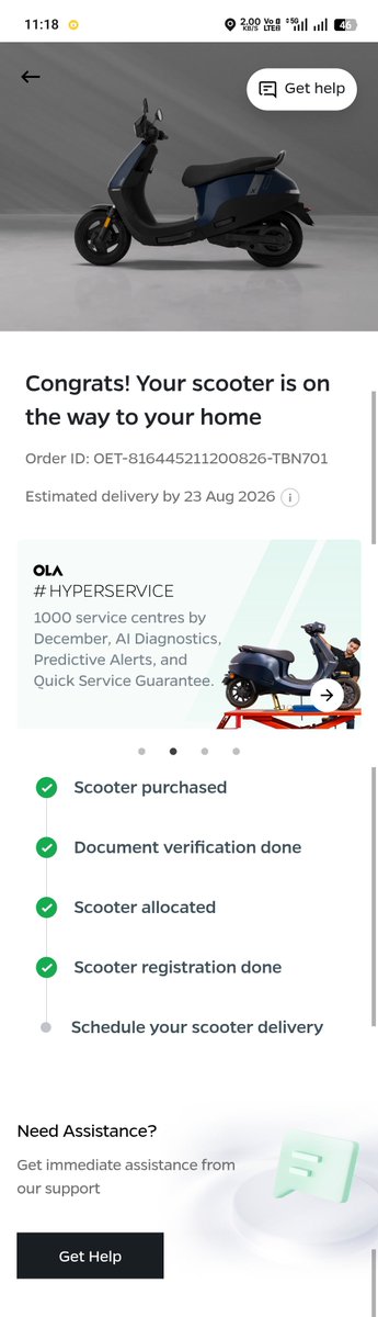 BasedAli16's tweet photo. @OlaElectric @bhash @JoshiPralhad @jagograhakjago @consaffcircle @Kuldeep00969451

🚨 Ola Electric — A Customer’s Patience Has a Limit!

I paid ₹1,37,016 + transaction charges in full for my Ola S1 X. The promised delivery date was 23 August 2026.

Today, I am still waiting for my vehicle.

❓ Why does a customer who has made 100% payment have to wait month after month for delivery?
❓ Why were the registration and insurance completed, while the vehicle itself has still not been delivered?
❓ And why does the cancellation screen show a refund of only ₹22,017 despite my full payment?

These are legitimate questions, and Ola Electric owes its customer a clear, written and satisfactory explanation.

For days, I have received the same replies—“high priority,” “actively working,” “please allow us some time.” But repeated template replies are not a solution.

A customer is not asking for a favour. A customer who has paid in full is asking for the product that was promised.

I have decided to wait until 23 October 2026.

If my vehicle is not actually delivered by then, from 24 October 2026 I will take the matter to the appropriate Consumer Commission/legal forum in my home district and will also place the complete matter, along with supporting documents, before Assam’s newspapers, digital media and satellite news channels.

To every Ola customer facing a similar problem:

📌 Preserve your invoices and payment receipts.
📌 Save promised delivery dates and screenshots.
📌 Keep registration/insurance documents and all customer-care responses.
📌 Know your consumer rights and consider appropriate legal remedies where necessary.

This is not about targeting a company. This is about standing up for consumer rights.

Today it is my problem. Tomorrow it could be yours.

If you believe customers deserve transparency, accountability and timely delivery, SHARE this post.

Ola Electric — enough of “high priority” replies. We need an actual delivery date and an actual delivery.

Order ID: OET-816445211200826-TBN701