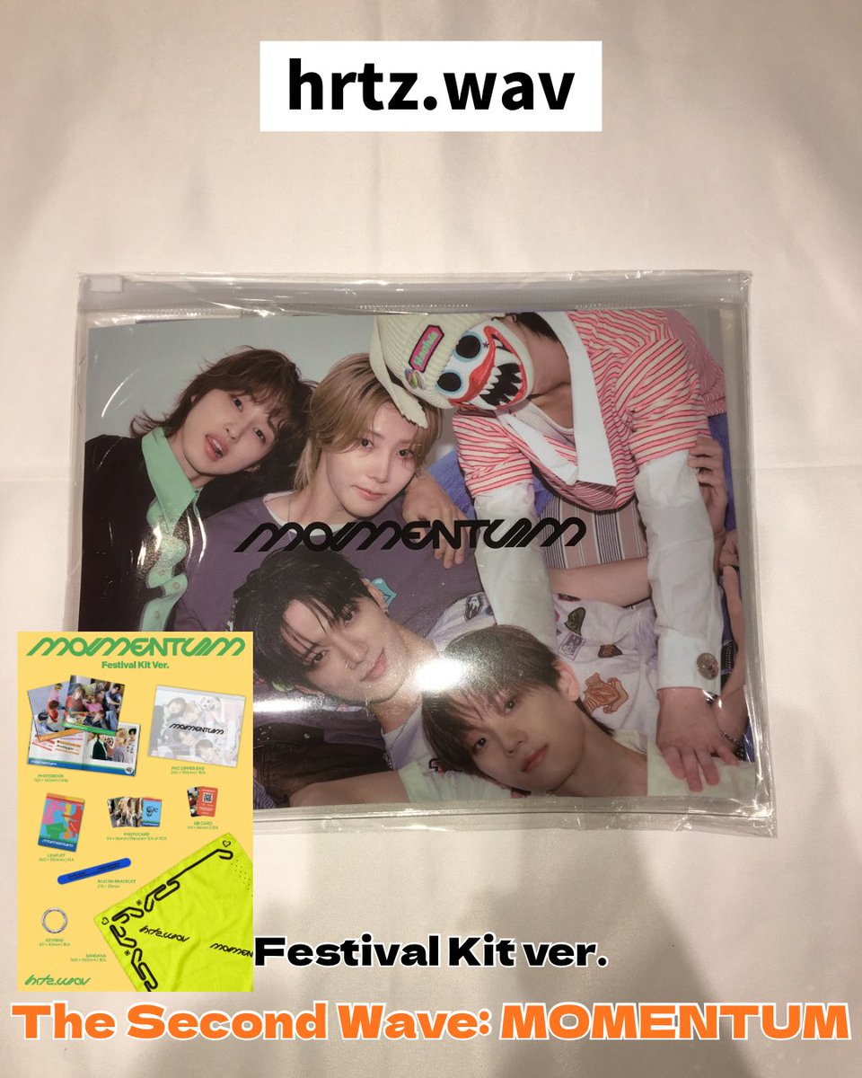 kpopclass_kk's tweet photo. hrtz.wav [The Second Wave: MOMENTUM] 入荷しました💓

・Day Festival ver. ¥3,050
・Evening Festival ver. ¥3,050
・Festival Kit ver. ¥4,240 https://t.co/vJ7fFuy3EI