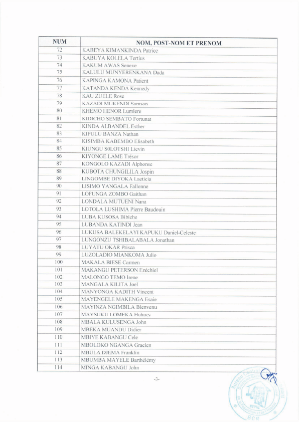 rgph2rdc's tweet photo. 📢 INFO RGPH-2
La liste des chefs d’équipe des travaux cartographiques à Kinshasa est disponible.
Consultez le document officiel ci-joint.
@PlanRdc @UNFPARDC @INS_RDC
#RGPH2 #CartographieCensitaire #Kinshasa #RecensementRDC #BCR https://t.co/I8u2HRcoq6