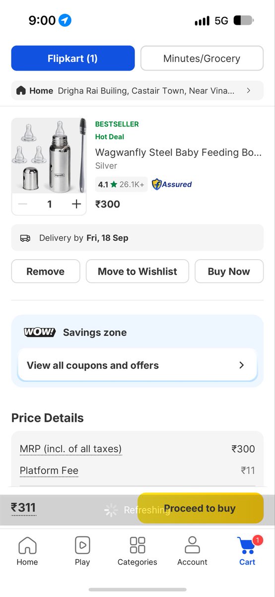 _alishkumar's tweet photo. @Flipkart Bhai sach m kuch b ho skta h
Price Details page m kuch aur Cart m kuch aur @Flipkart @flipkartsupport https://t.co/n0NJQ69NBs