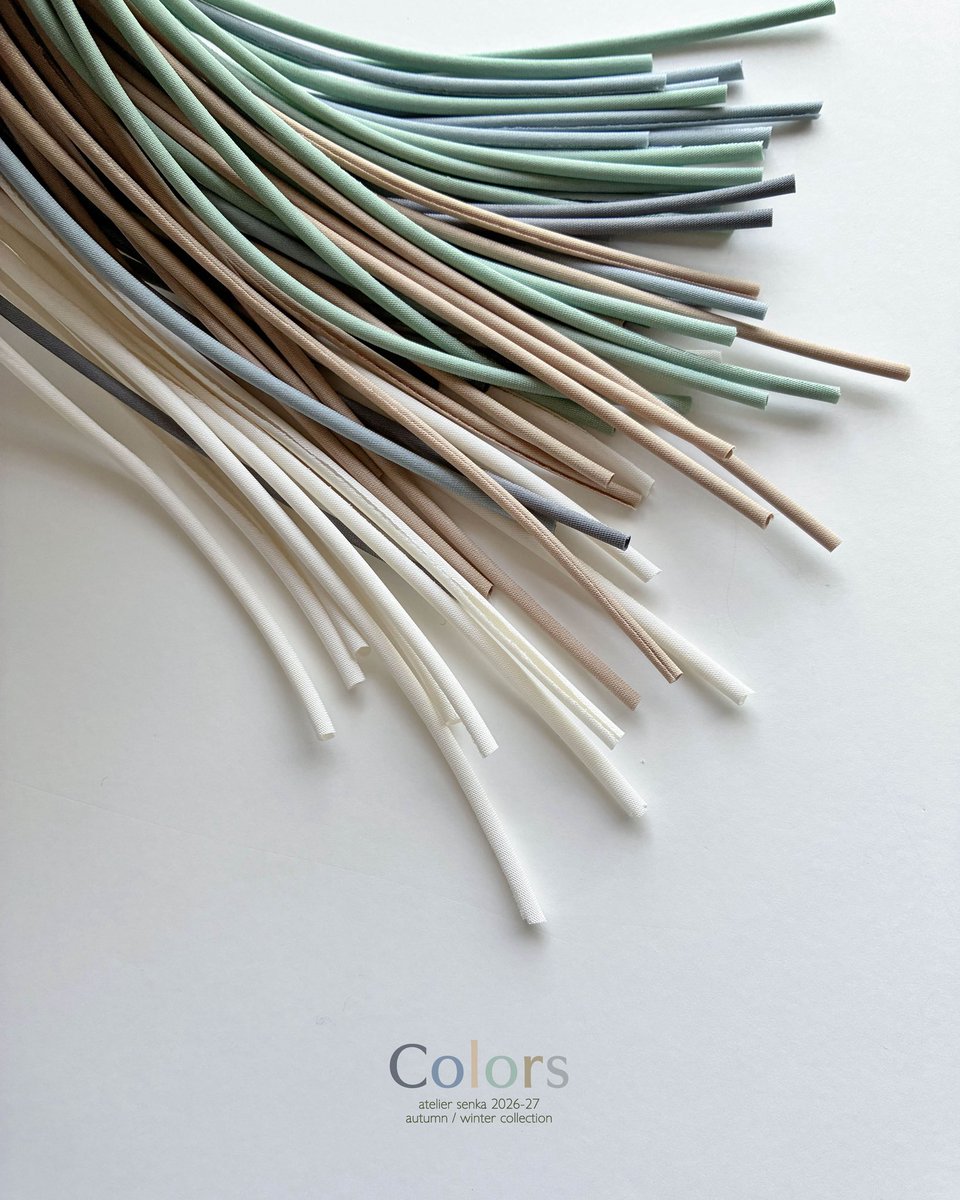 atelier_senka's tweet photo. COMING SOON

2026-27aw collection - Colors
10月上旬販売開始予定 https://t.co/SZ4BpcDXvp