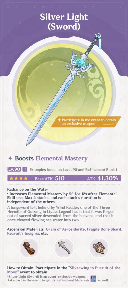 Demonking1YT's tweet photo. 5 stars aside, aren't these 4 star weapons too busted??? https://t.co/BYqvLDjUvl